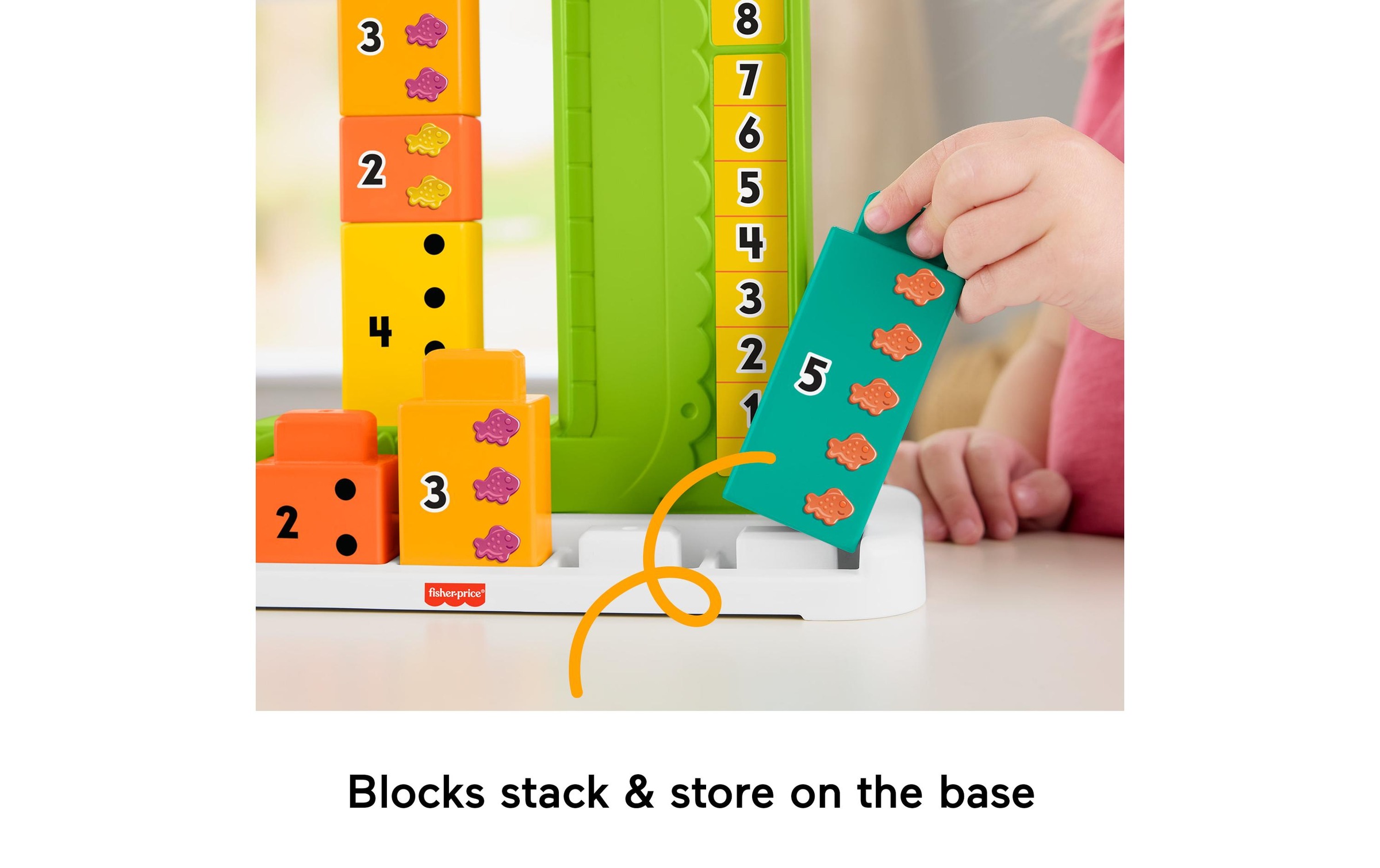 Fisher-Price® Stapelspielzeug »Mein Zahlen-Krokodil«