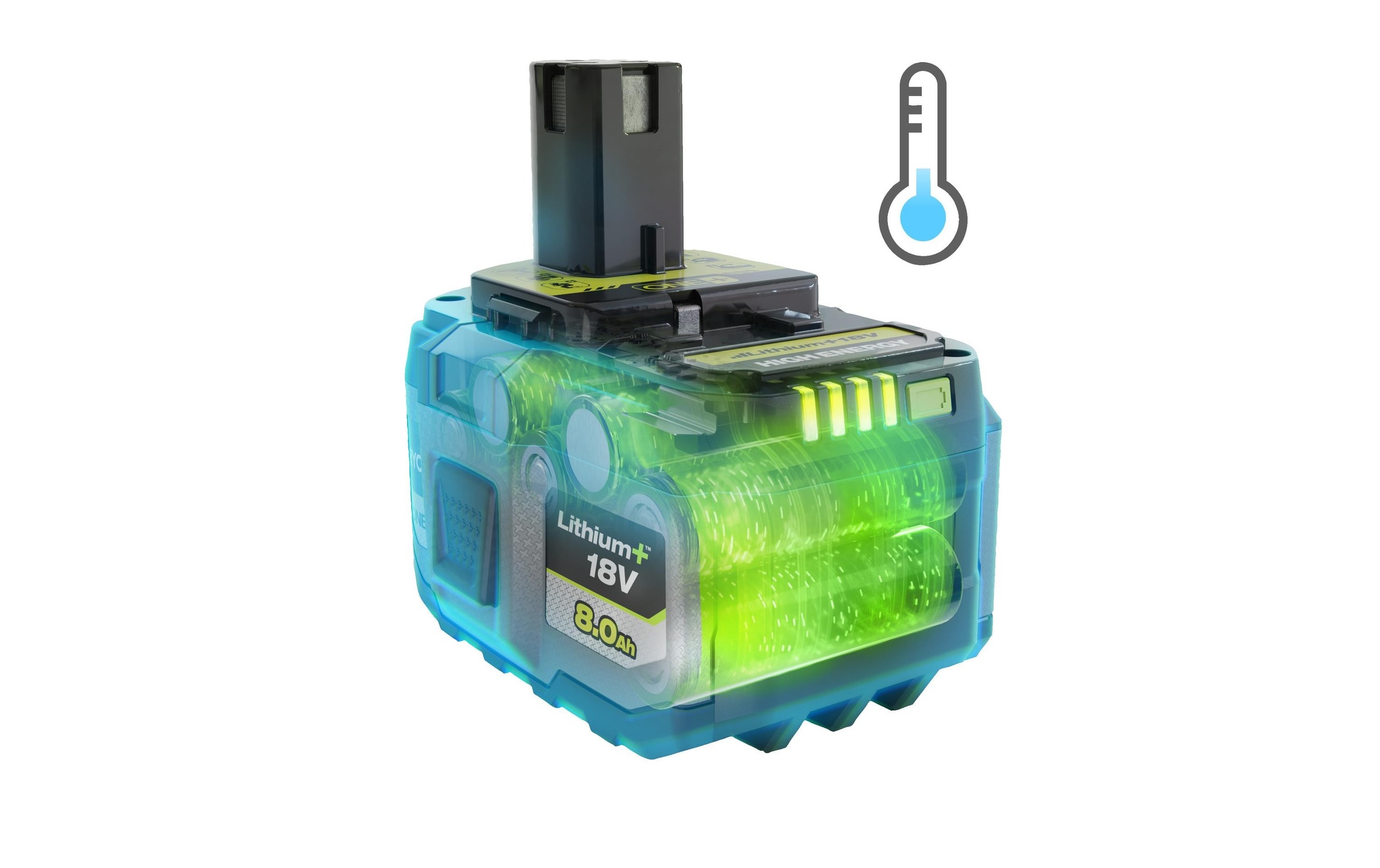 Akku »RYOBI RB1880T 18 V 8.0 Ah High Energy«, 18,0 V