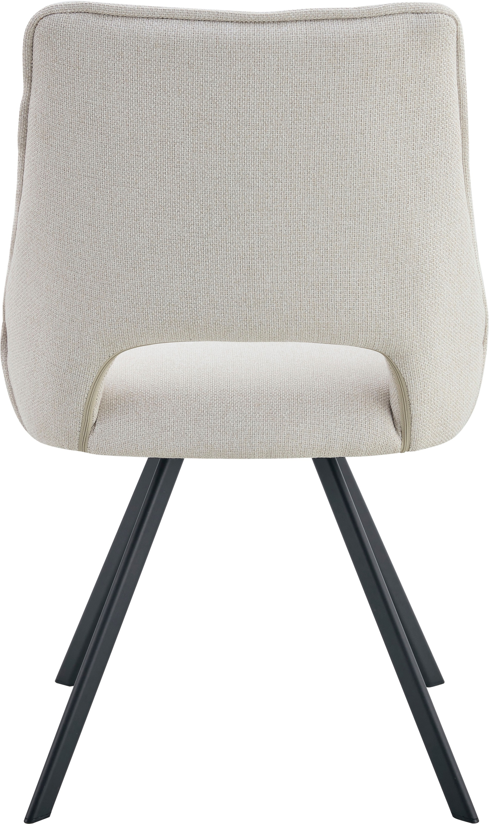 Home affaire Esszimmerstuhl »BRANDON, 2er Set, mit Metallgestell in matt schwarz« (Set) 2 Stk.in verschiedenen Farben, Belsatbarkeit pro Stuhl 120 kg