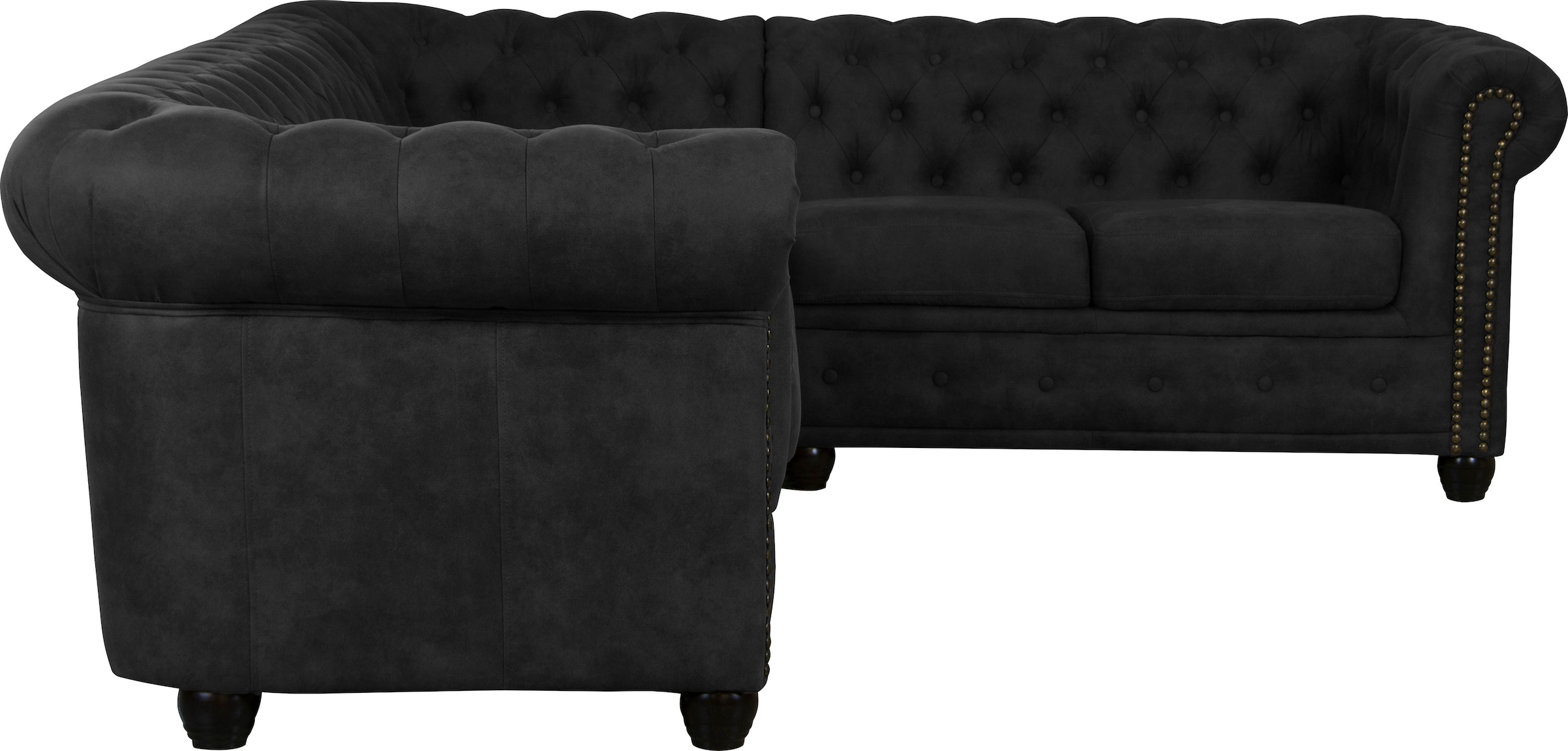 Home affaire Chesterfield-Sofa »Rysum L-Form« Chesterfield-Optik , langer Schenkel links oder rechts