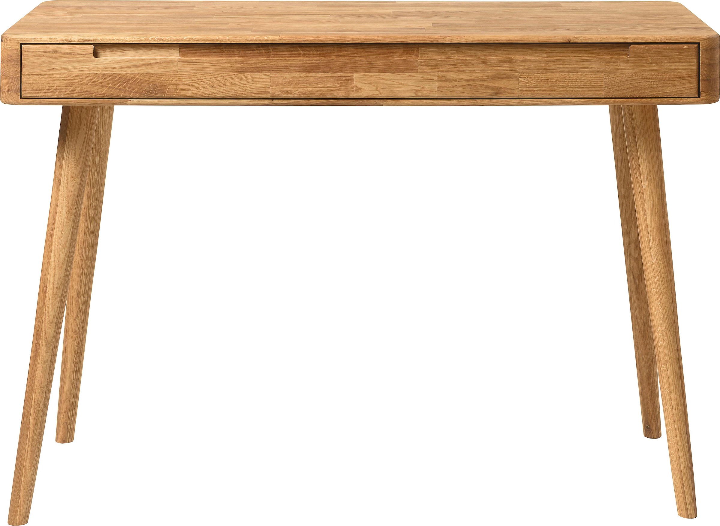 Home affaire Schreibtisch »Scandi«, aus Eichenholz, mit vielen  Stauraummöglichkeiten, Breite 110 cm versandkostenfrei auf