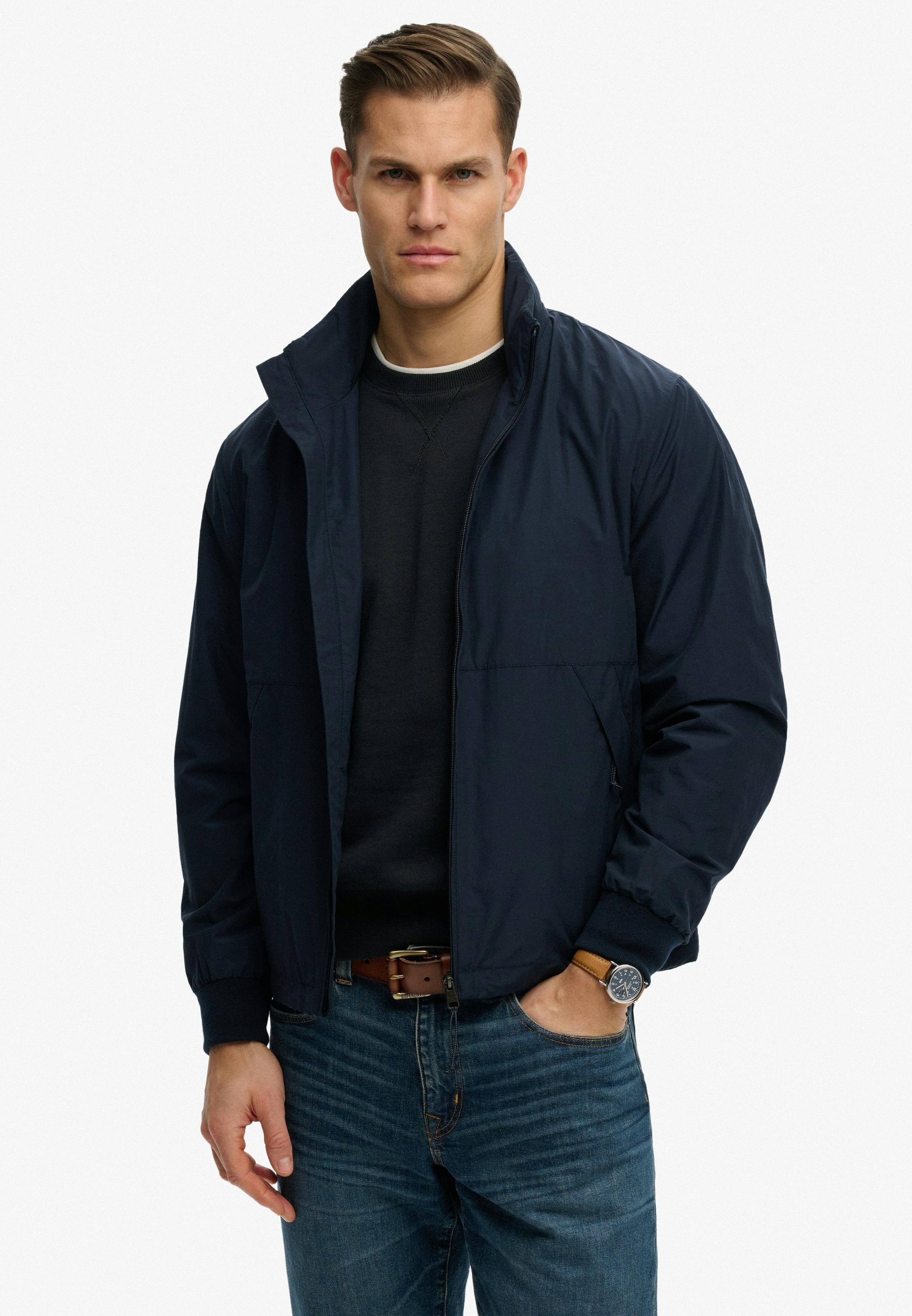 Image of Superdry Parka "SPORTS JACKET" mit Markenlabel, aus Polyester und Kunstfaser, Relaxed Fit