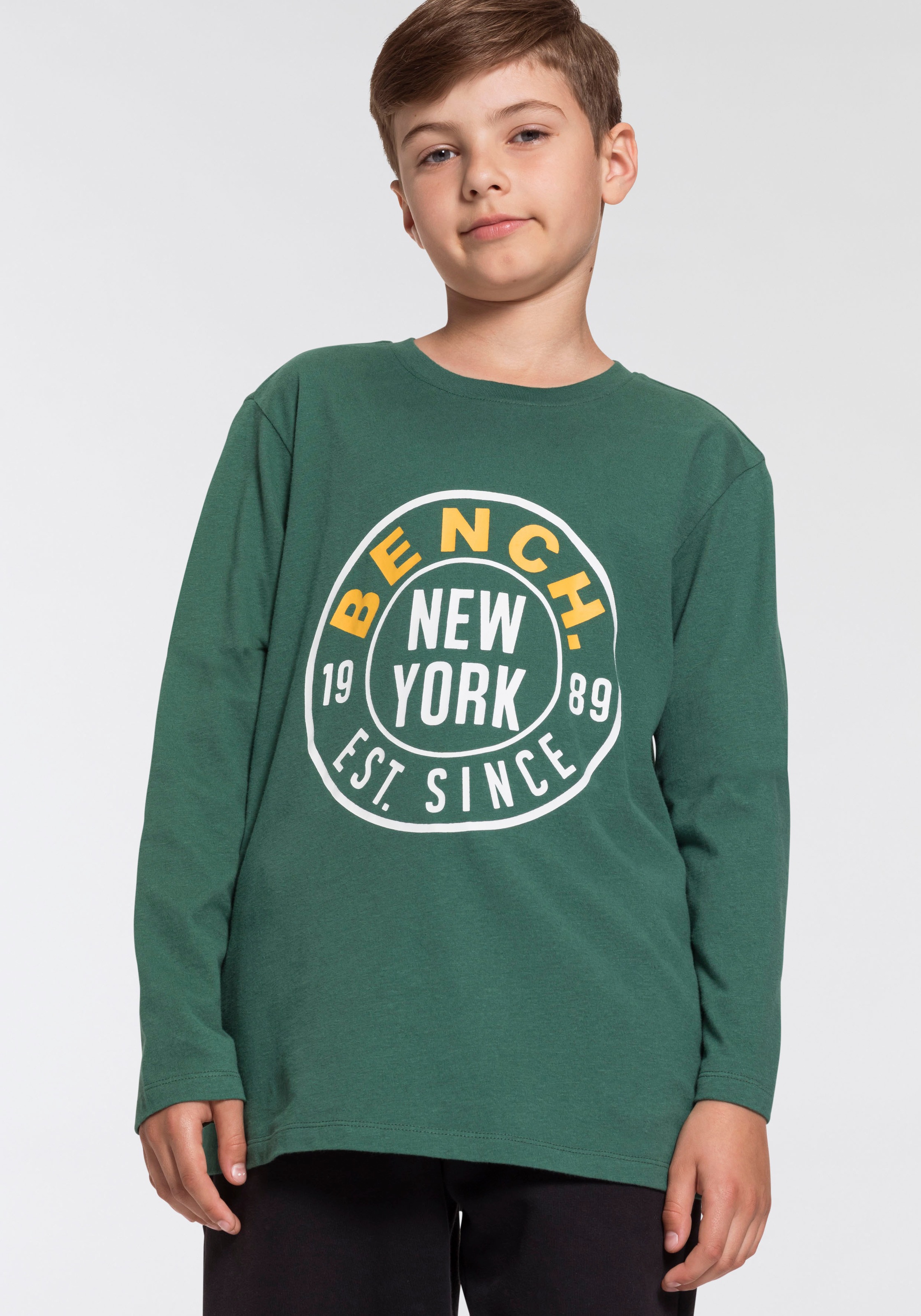 Image of Bench. Langarmshirt, mit Prägedruck bei Ackermann Versand Schweiz