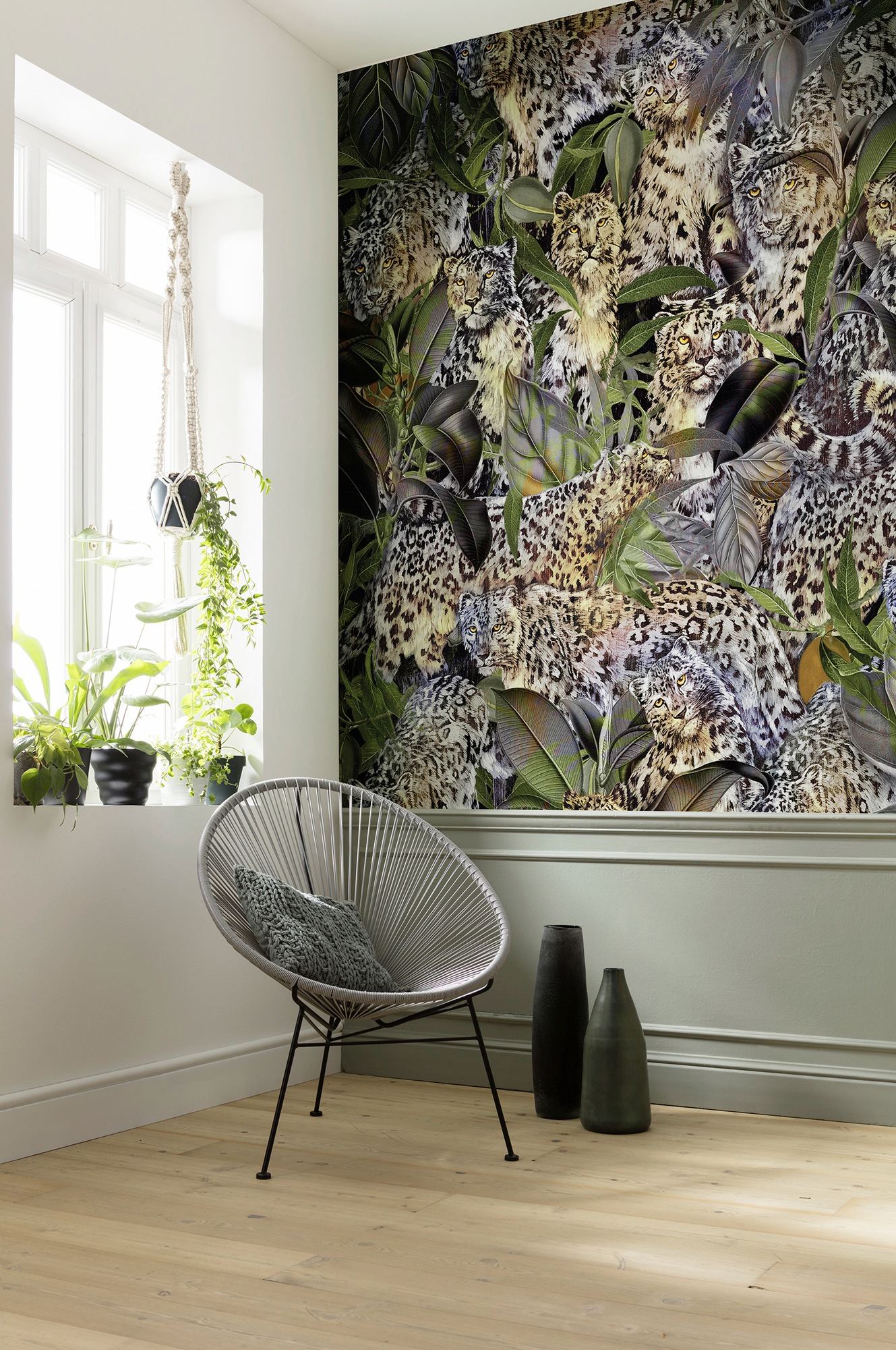 Komar Papier peint intissé »Digitaldruck Vlies -  Wild Cats - Grösse 200 x 250 cm« imprimé Wohnzimmer, Schlafzimmer