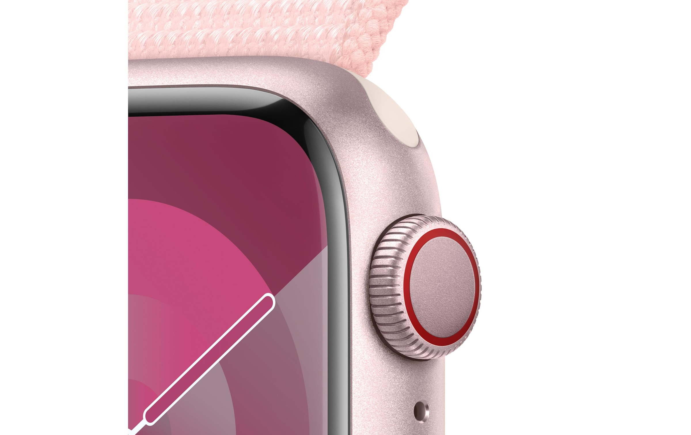 Apple Smartwatch »Series 9, GPS, Aluminium-Gehäuse mit Sport Loop Armband«, (Watch OS 10)