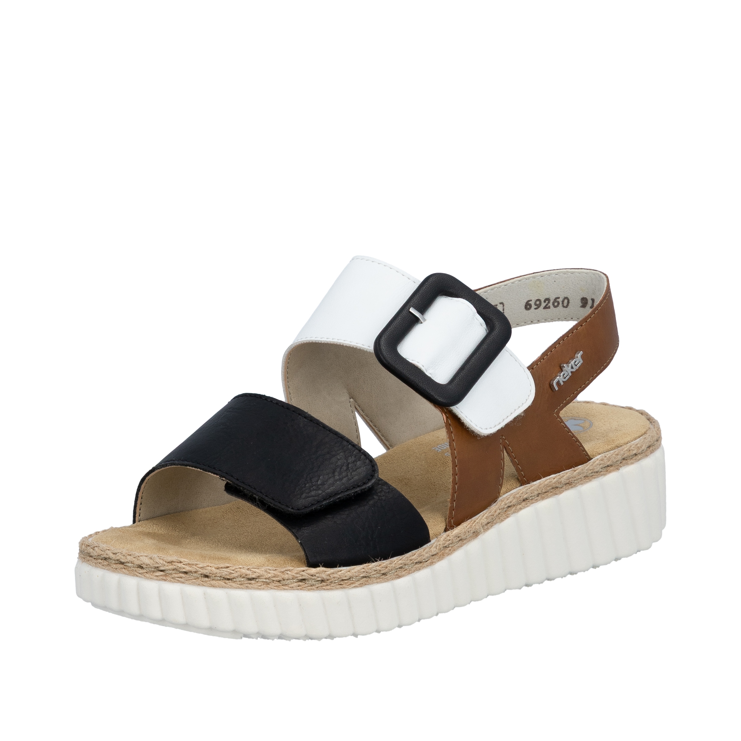 Rieker Sandale à plateforme  chaussure d'été, sandale, talon compensé, forme confortable