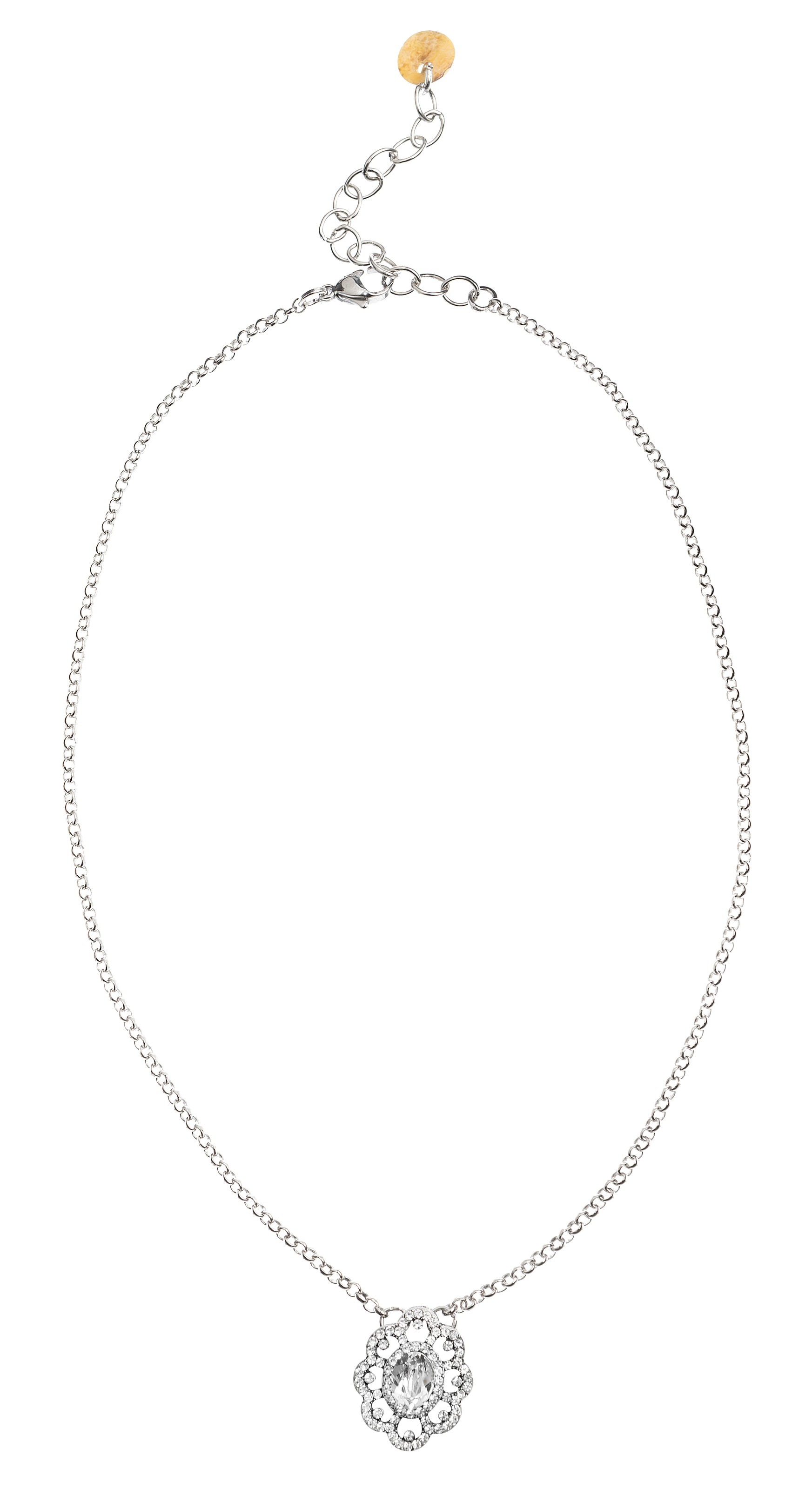 Image of Luise Steiner Collier, (1 tlg.), Damen, mit Blütenanhänger und echtem Strass-Stein - Made in Austria bei Ackermann Versand Schweiz