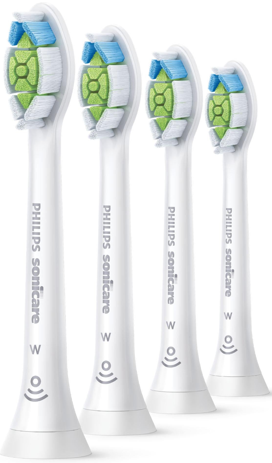 Philips Sonicare Aufsteckbürsten »Standard W2 Optimal White, Farbe weiss«, mit der Bürstenkopferkennung, Standardgrösse