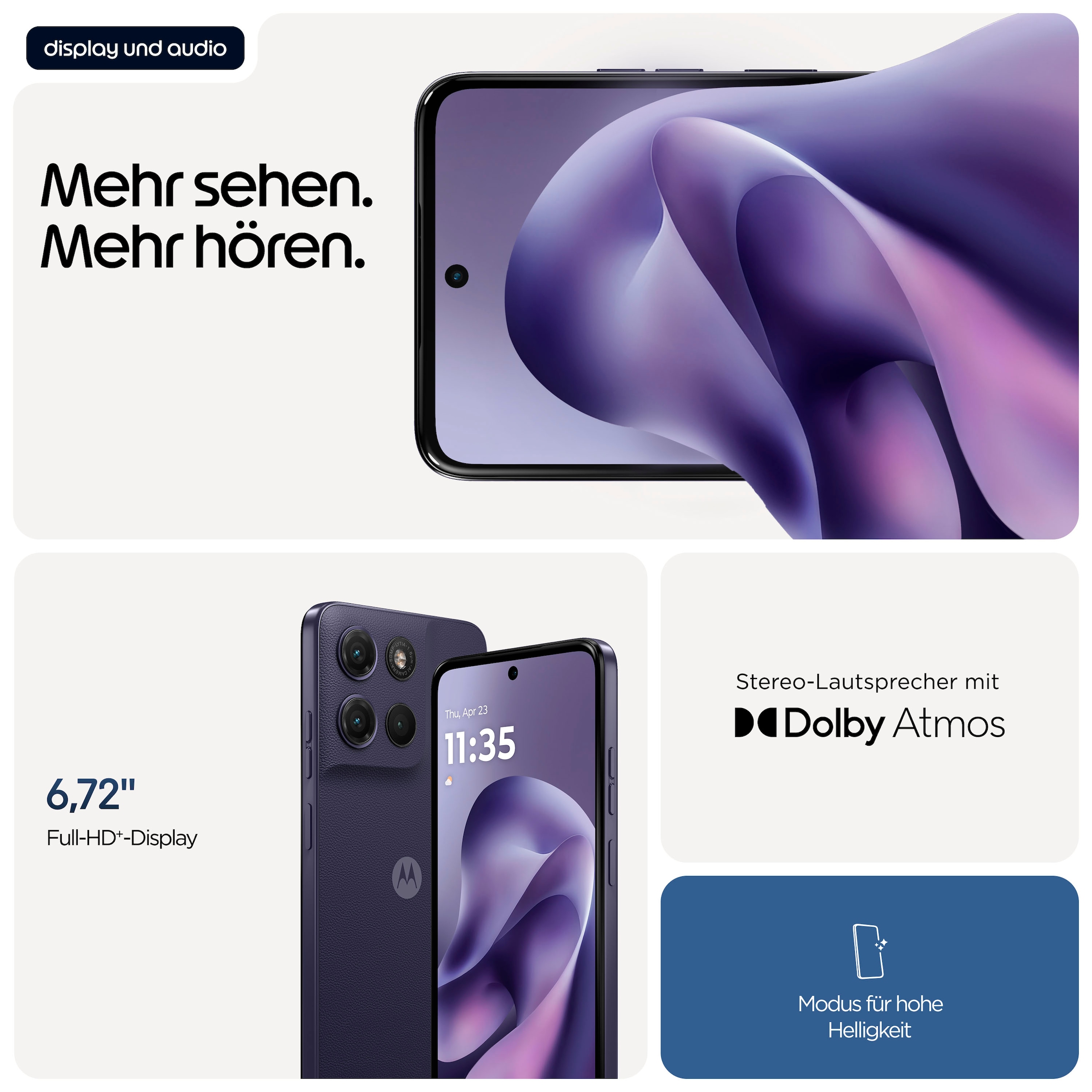 Motorola Smartphone »moto g 17« PANTONE® Evening Blue