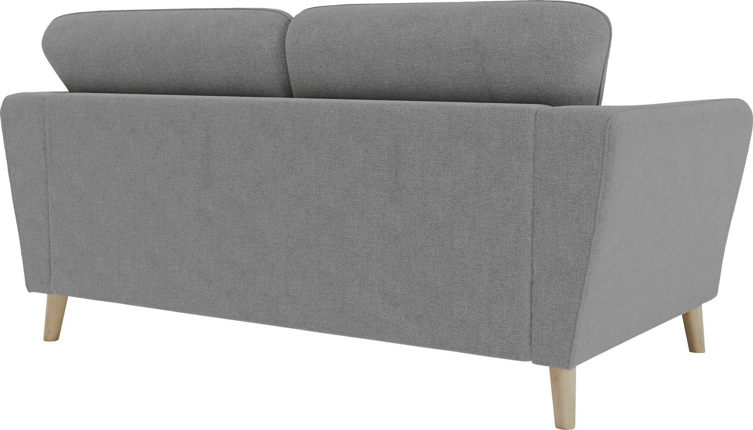 Home affaire 2-Sitzer »MARSEILLE Kompaktsofa 170 cm, Cord, Flachgewebe, Struktur, Webstoff«, Massivholzbeine Eiche, Landhausstil, Wellenunterfederung