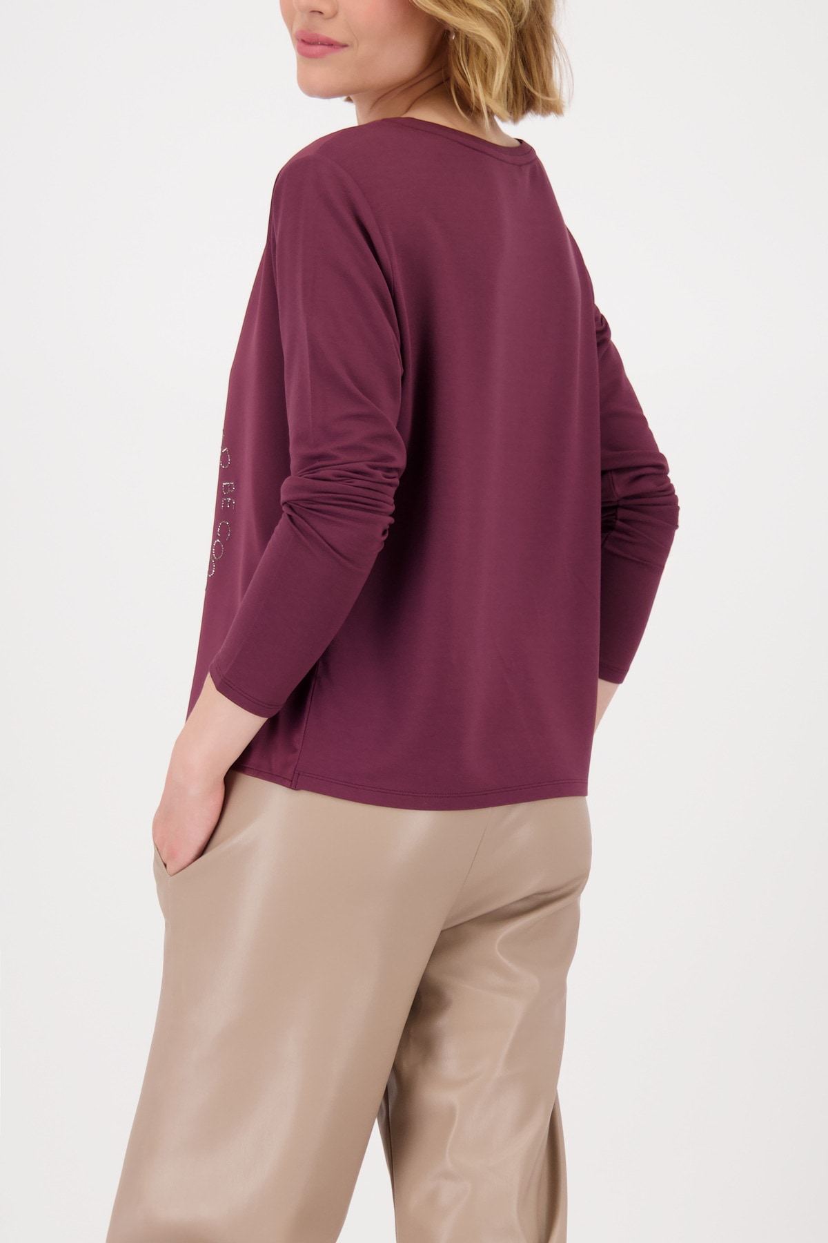 Monari Schlupfbluse »Schluse Basic Schmuck« mit Folienglanzdruck