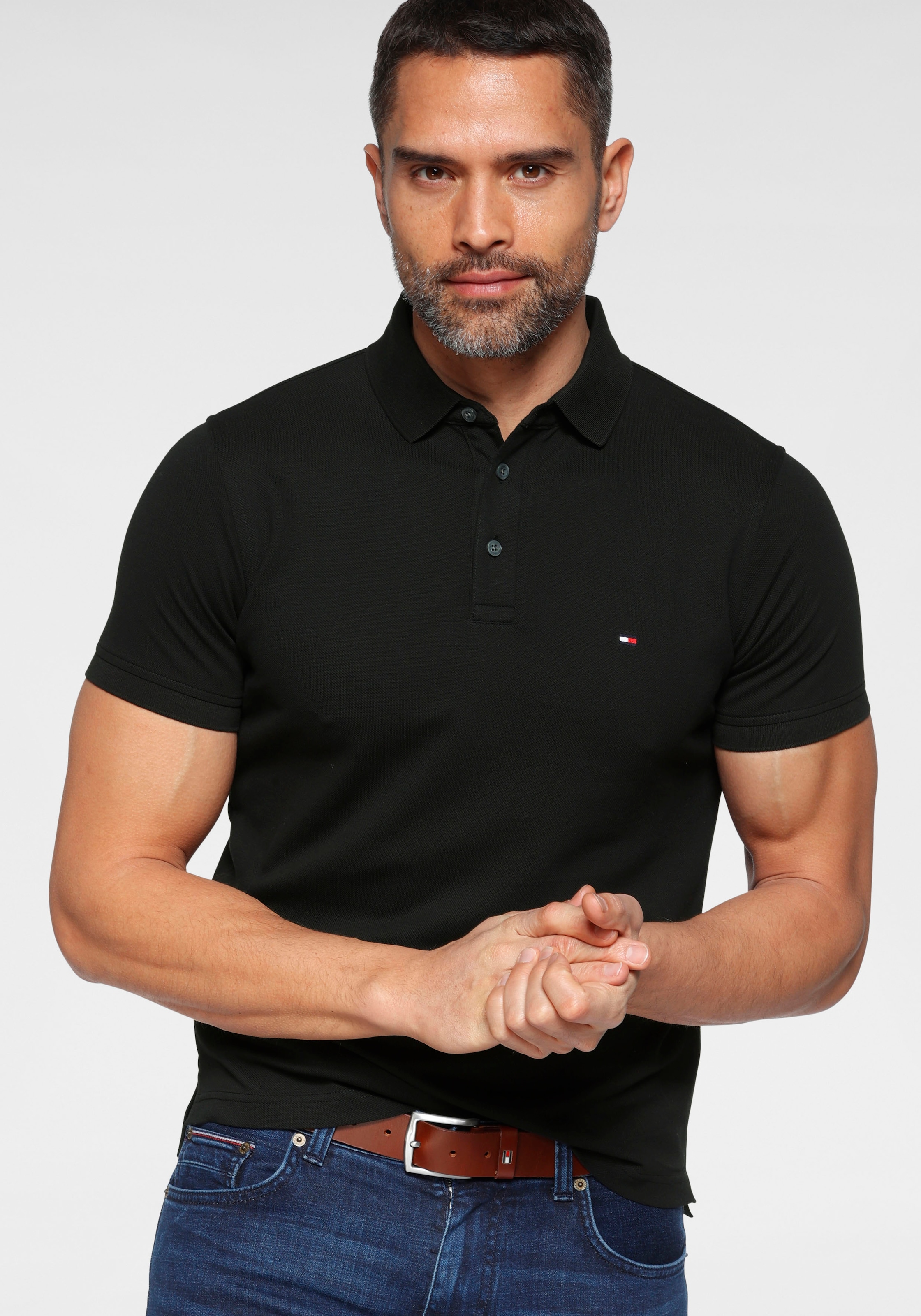 Tommy Hilfiger Poloshirt »1985 SLIM POLO«, hochwertige Baumwoll-Piqué-Qualität