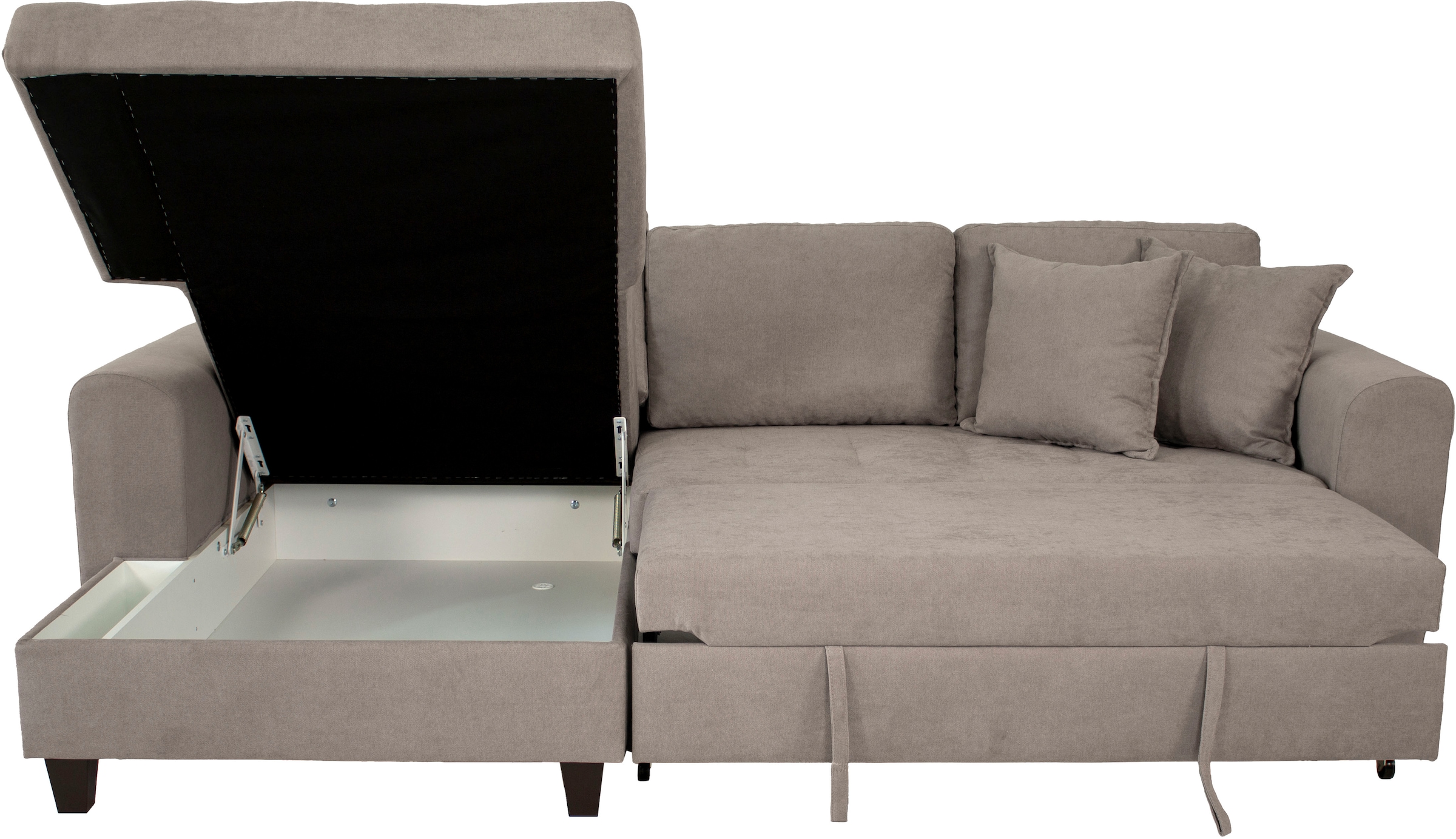 Trends by HG Canapé d'angle »Moritz, L-Form« inkl. Bettfunktion und Bettkasten, inkl. 2 Zierkissen