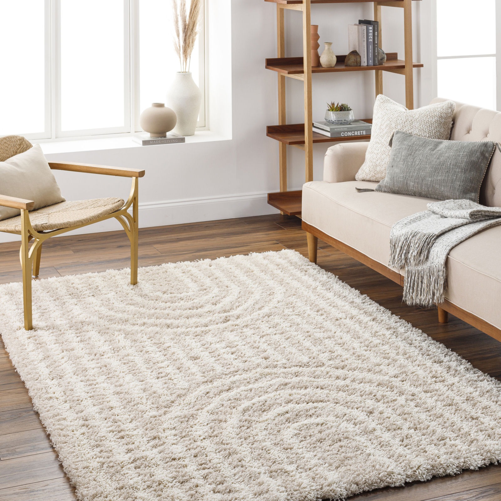 Image of Livabliss Teppich "TRAKAI" rechteckig 62,53 mm Höhe Moderner Shaggy Teppich mit besonders weichem Hochflor