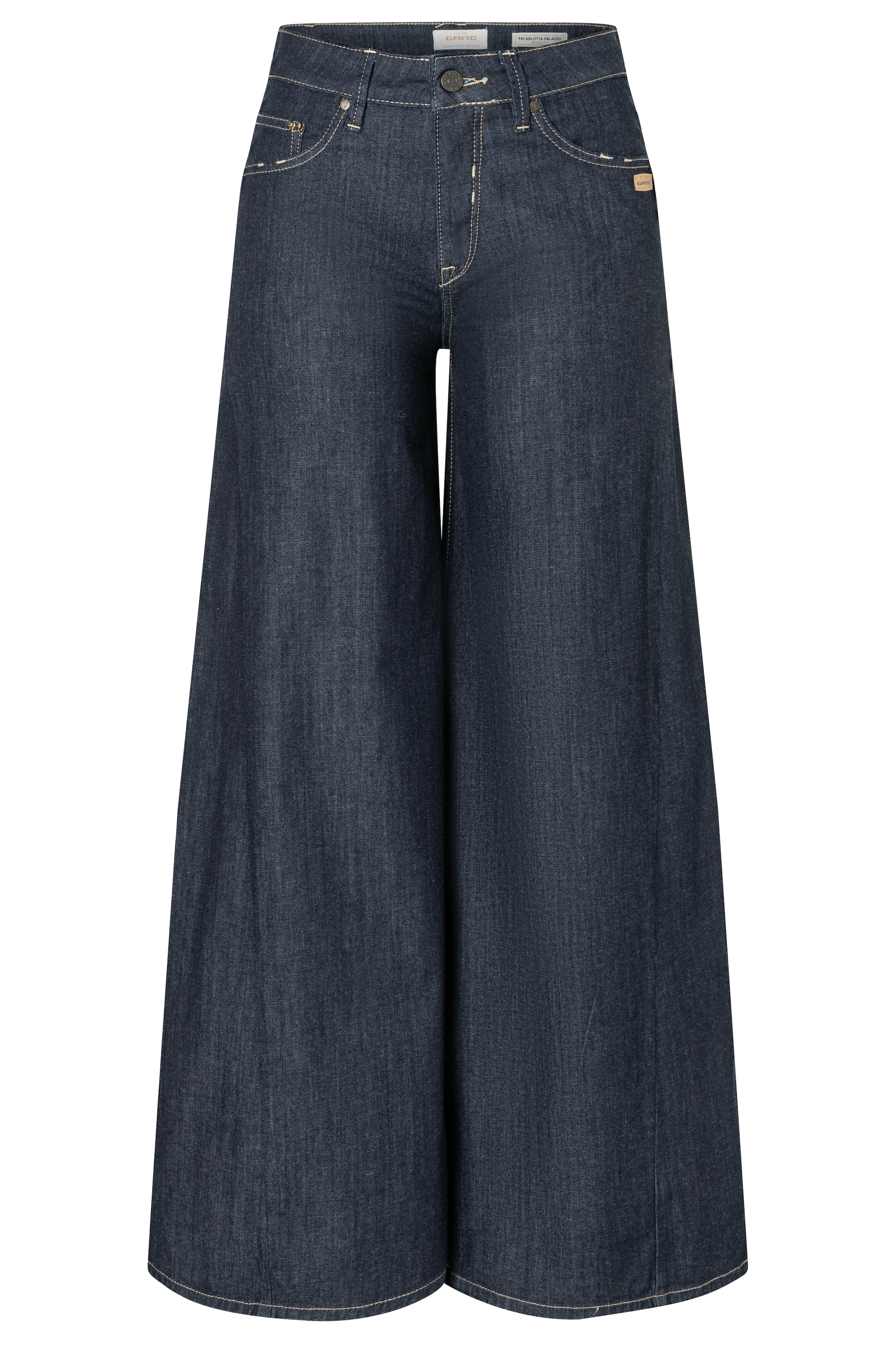 GANG Jeans large »94CARLOTTA PALAZZO« avec un coin inséré pour plus d'ampleur