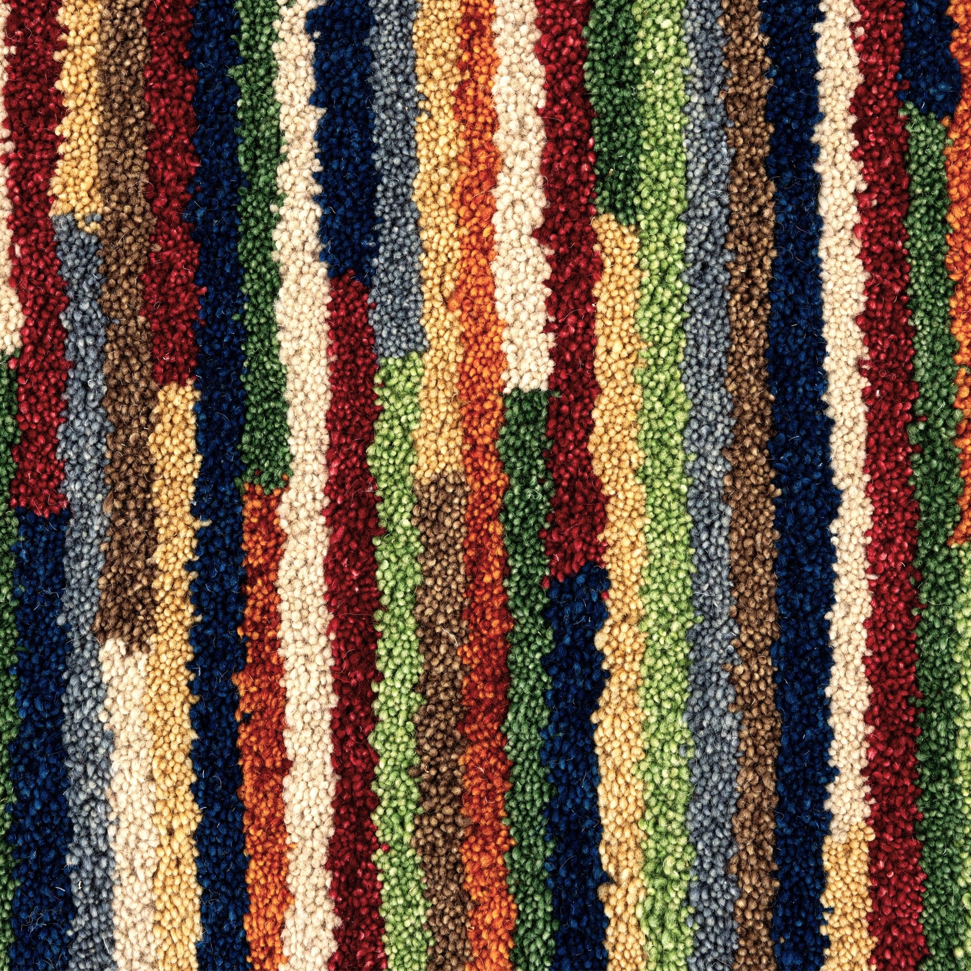 THEKO Wollteppich »Gabbeh Multi, Handgefertigt, Teppich, meliert, reine Wolle,« rechteckig 15 mm Höhe Wohnzimmer, Schlafzimmer, Esszimmer