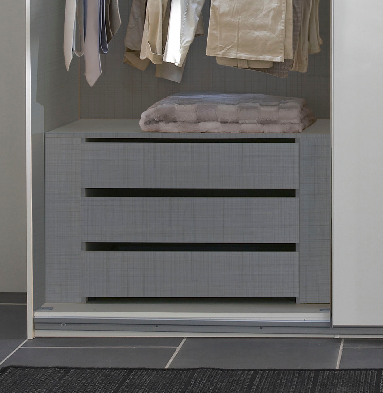 Wimex Armoires à vêtements »Indiana by fresh to go, wahlweise mit oder ohne Spiegel« INCLUS aménagement intérieur et fermeture à fermeture automatique des portes,  grandes largeurs 250 ou 300cm, avec ou sans façade en verre, Made in Germany