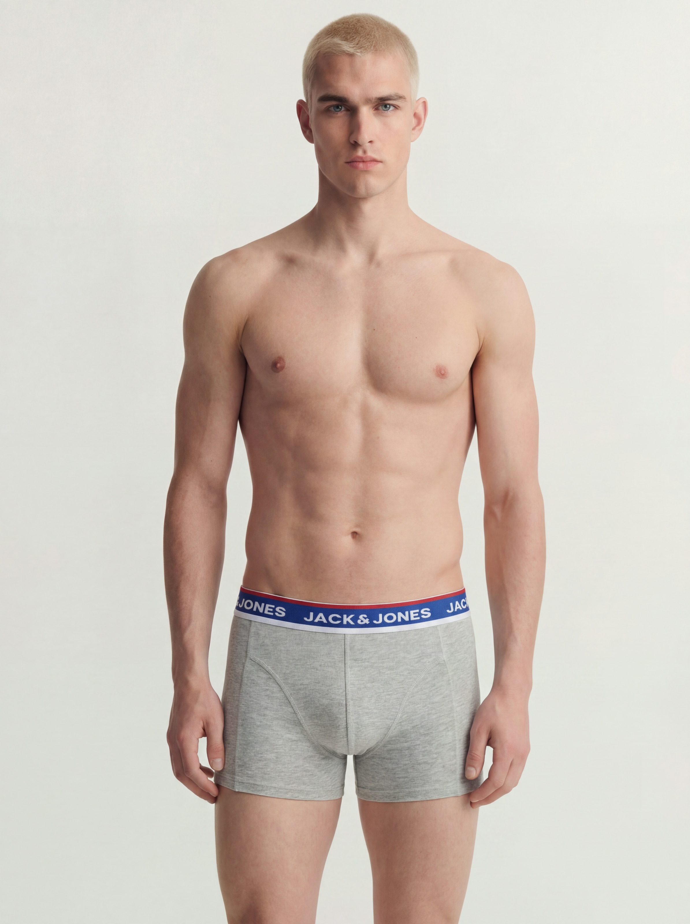 Jack & Jones Tronc »JACSWAY SOLID TRUNKS 3 PACK« Paquet, 3 cuis mélange de coton, ceinture élastique