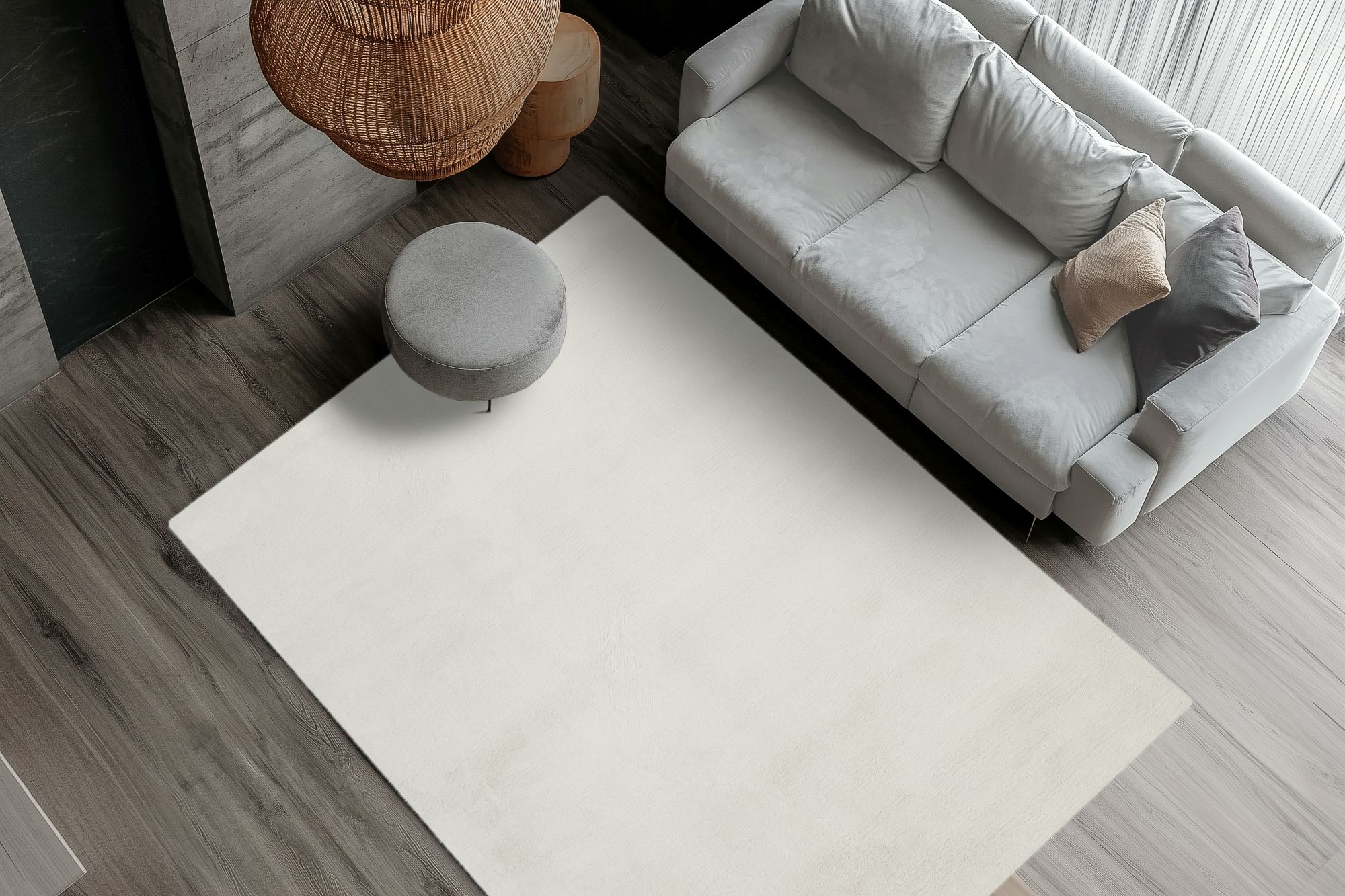 Obsession Tapis en fourrure »Milestone 600« En forme de fourrure 45 mm Höhe fausse fourrure, couleurs unies, douce & moelleuse, salon