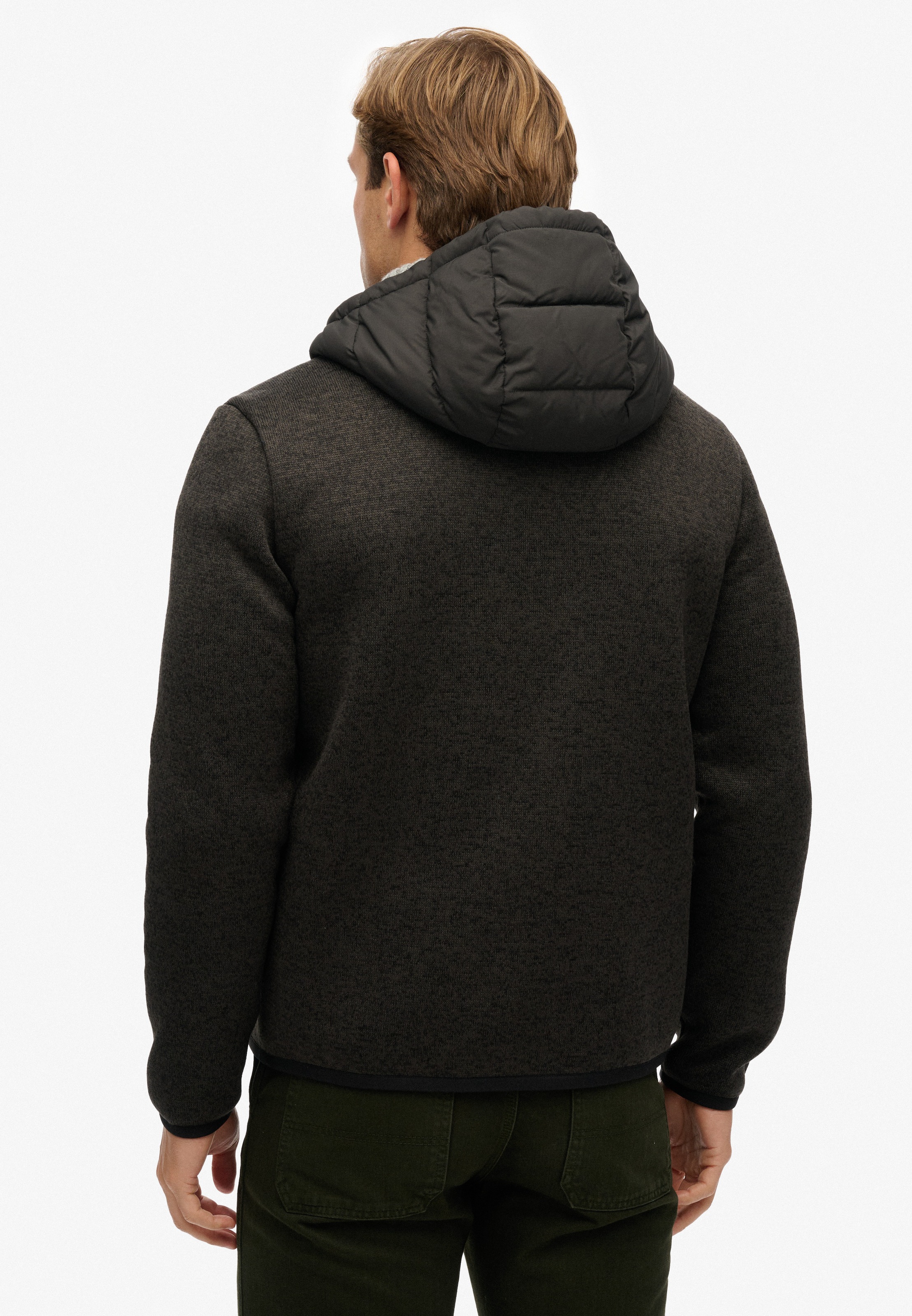 Superdry Veste matelassée »HOODED STORM KNIT HYBRID JKT« mit Kapuze