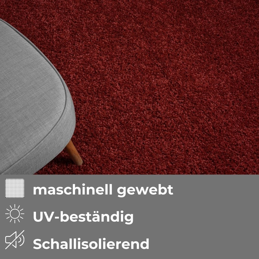 my home Hochflor-Teppich »Banji«, rechteckig, 37 mm Höhe, Uni Farben, weich und flauschig, auch als Läufer & in rund erhältlich