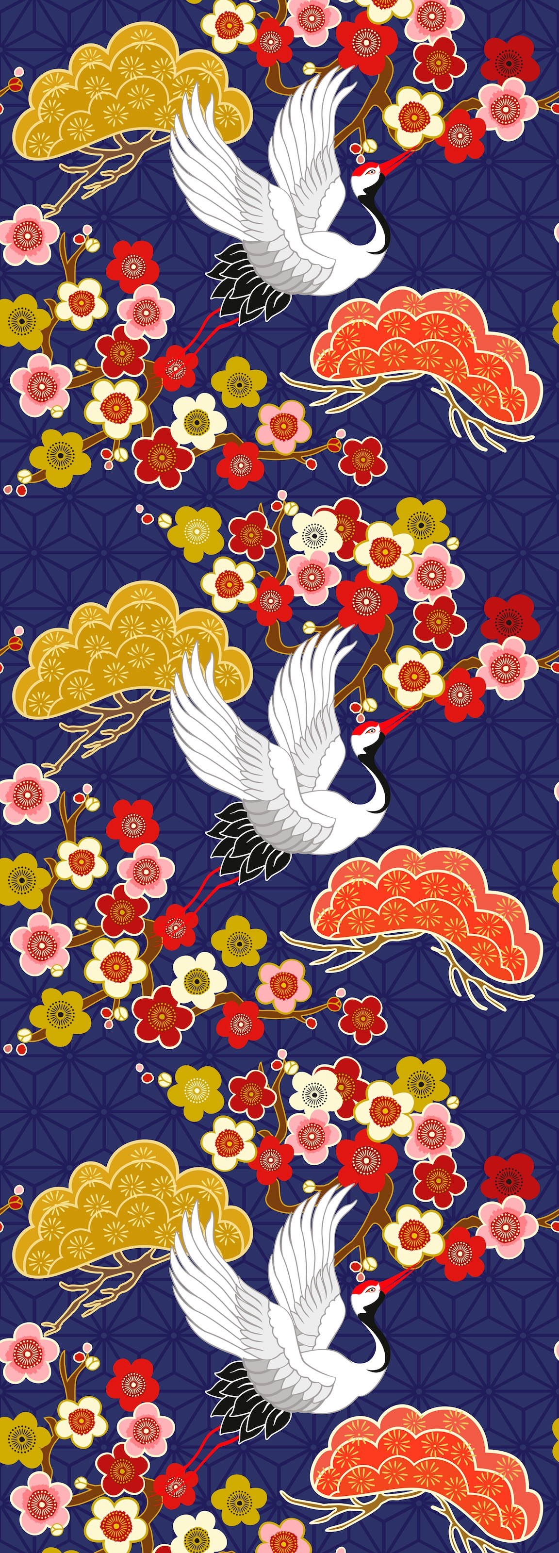 Image of queence Vinyltapete "Malea" Motiv bedruckt botanisch floral gemustert natürlich glatt 90x250cm, selbstklebend, kinderleichte Anbringung, Sticker