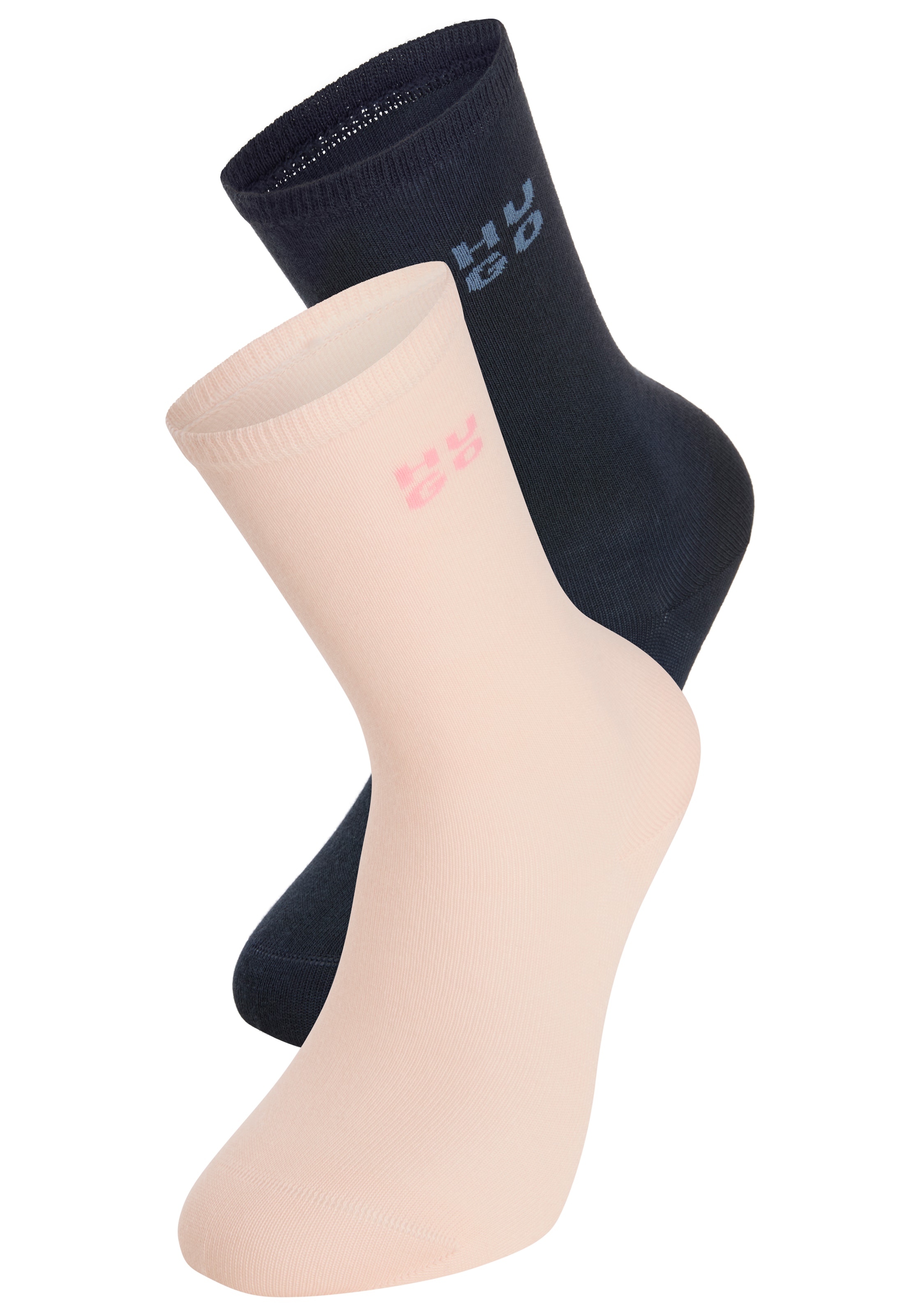 Image of HUGO Underwear Socken "2P RS UNI LOGO CC" 2 Stk. tlg. mit dezentem Logo, nahtlose Verarbeitung