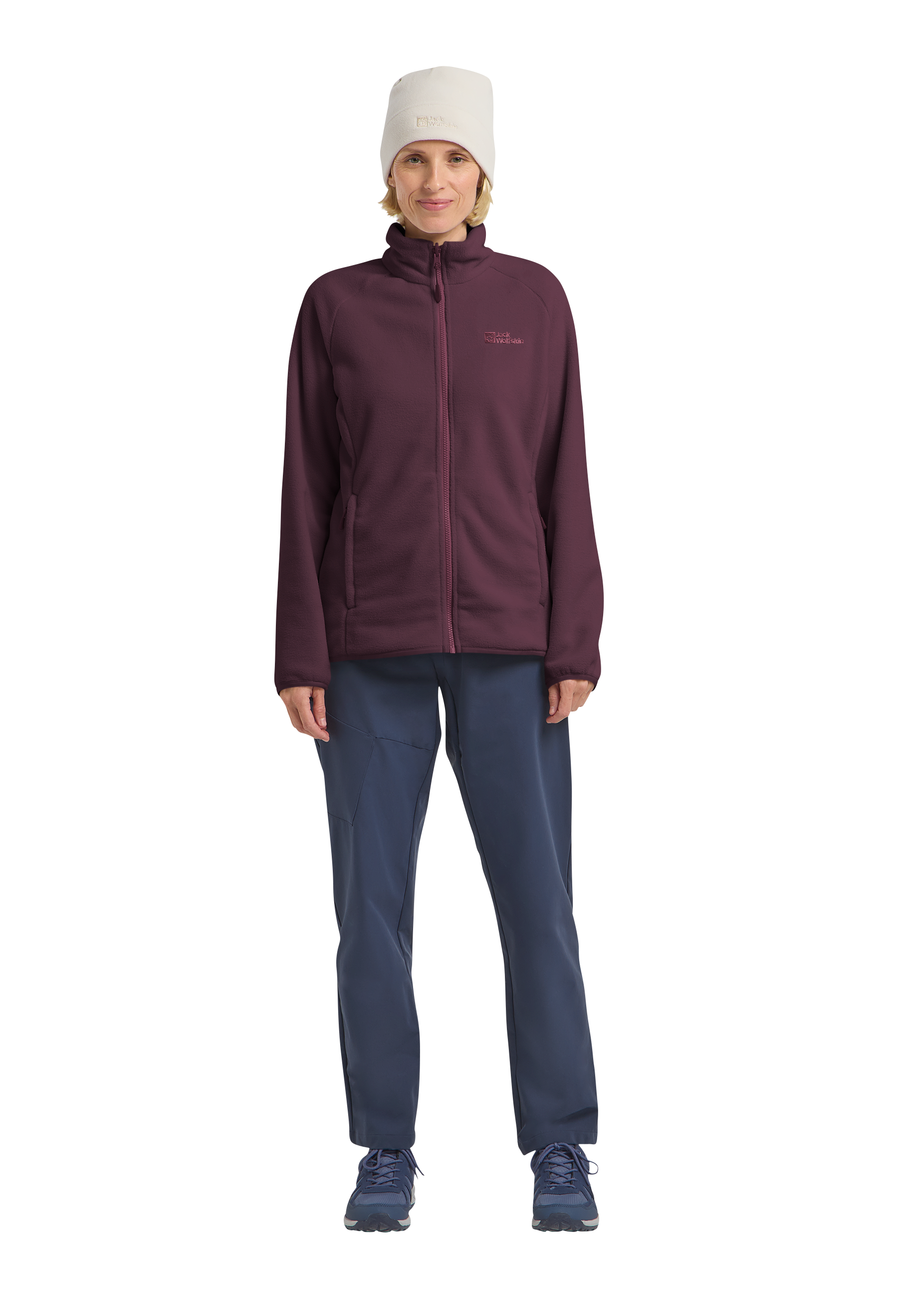 Jack Wolfskin Fleecejacke »Moonrise« für Wandern und Trekking, aus recyceltem POLARTEC 200-Material