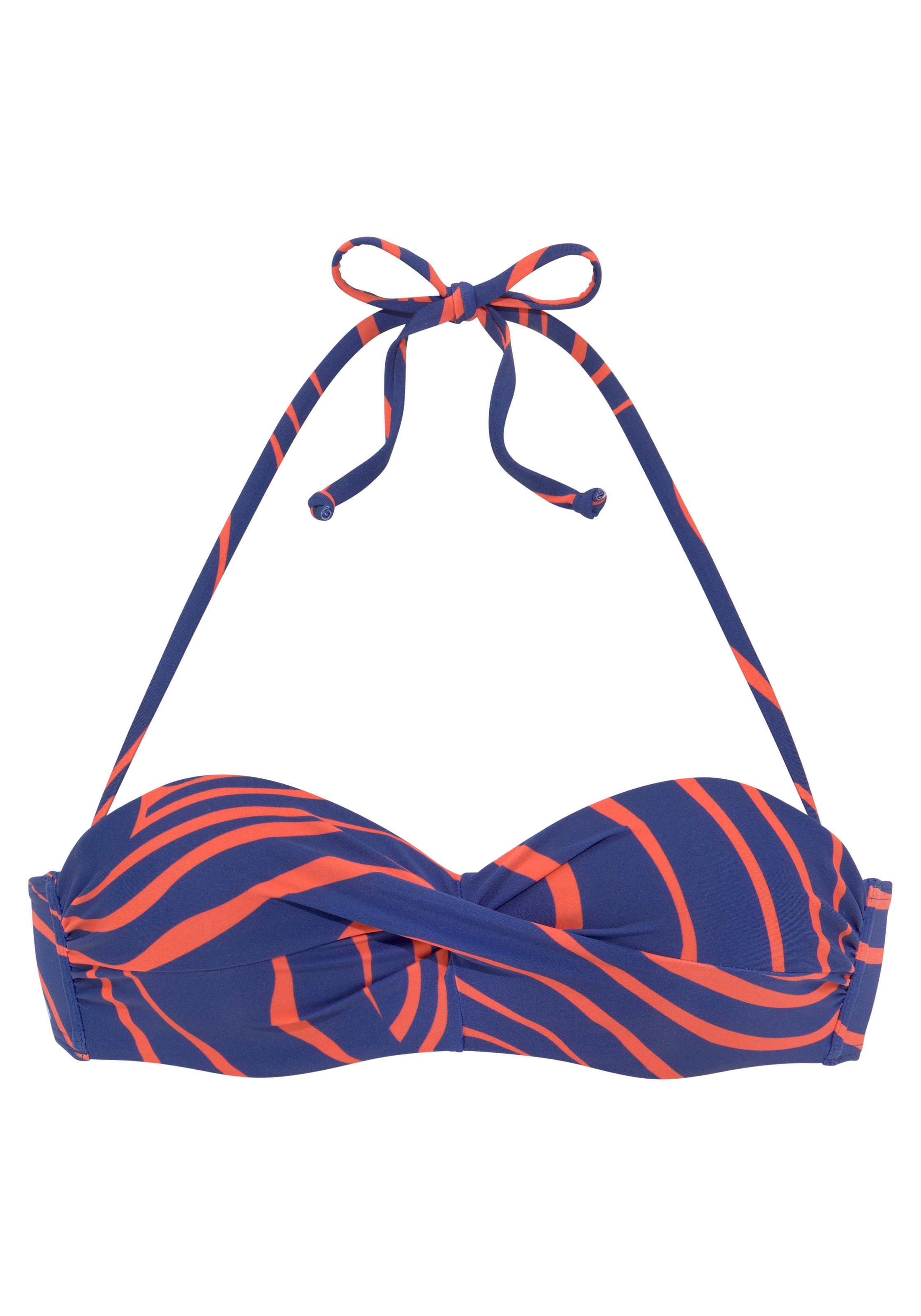 Buffalo Bügel-Bandeau-Bikini-Top »Dune«, in trendiger Streifen-Optik