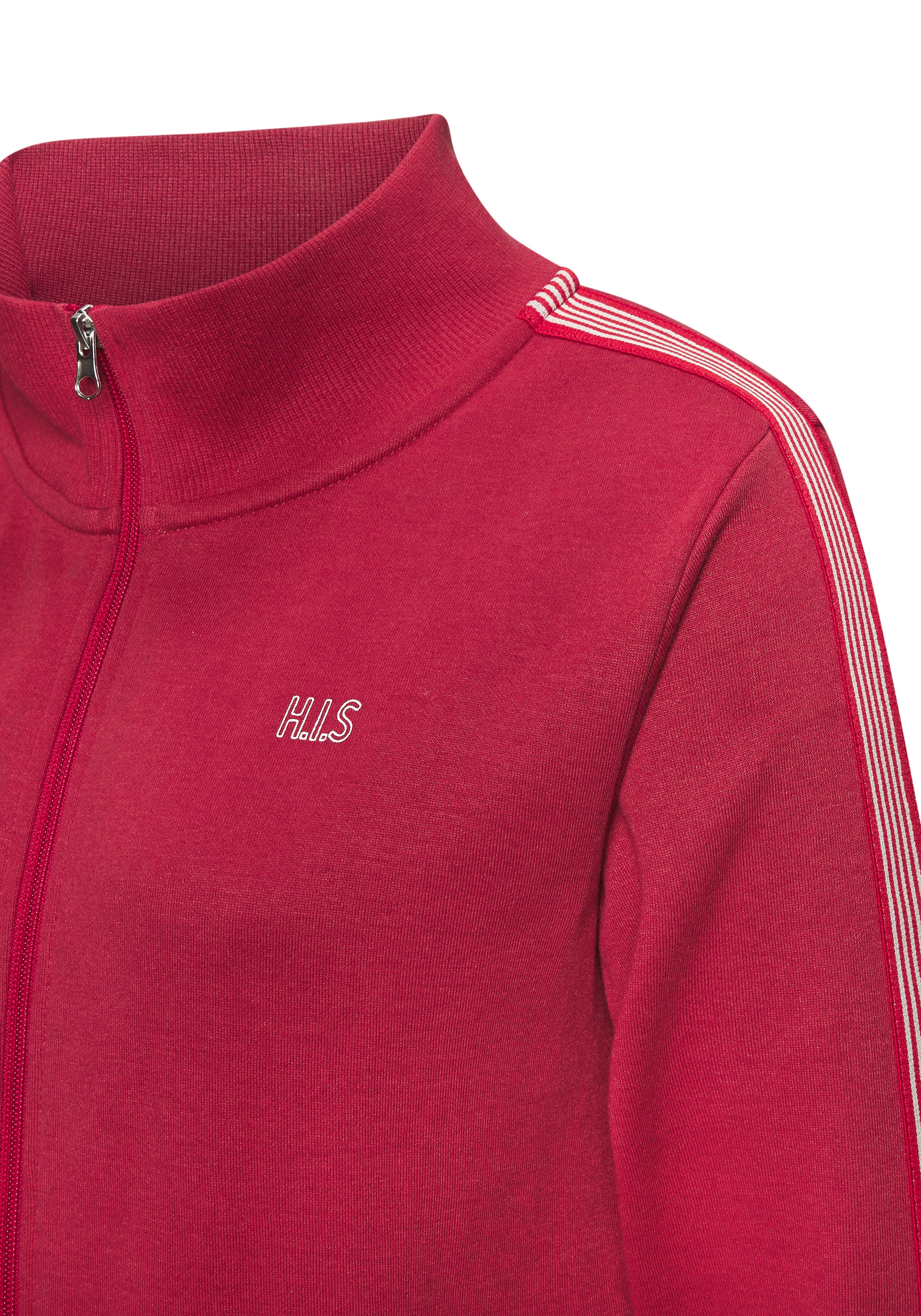 H.I.S Sweatjacke, mit gestreiftem Tape an den Ärmeln