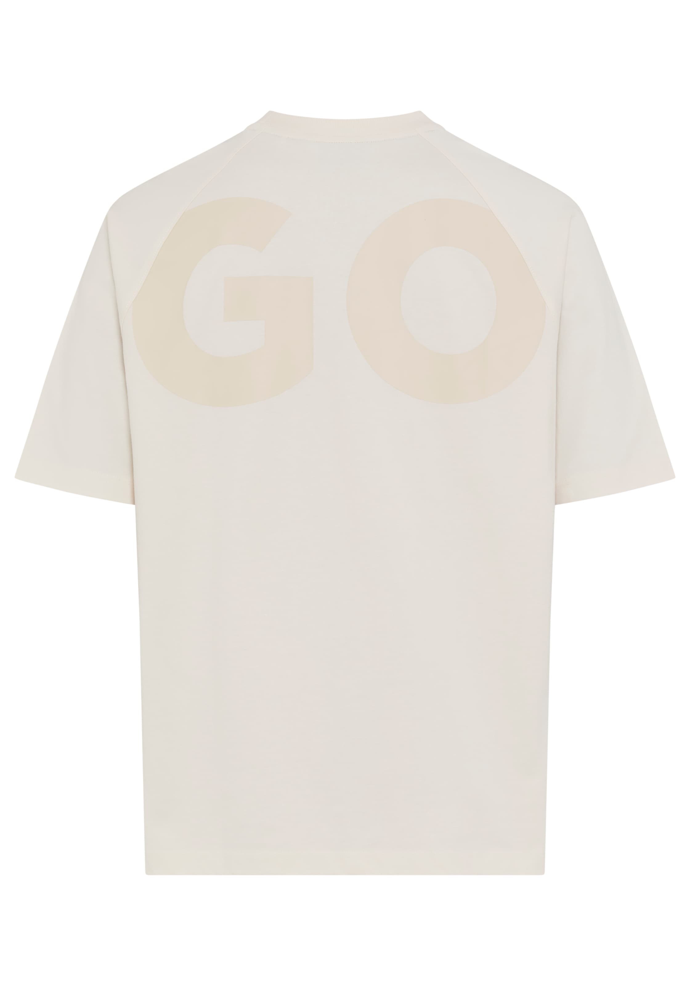 HUGO Blue T-Shirt »Nalftee« Rundhalsausschnitt, Loose Fit, grosser Logo-Druck