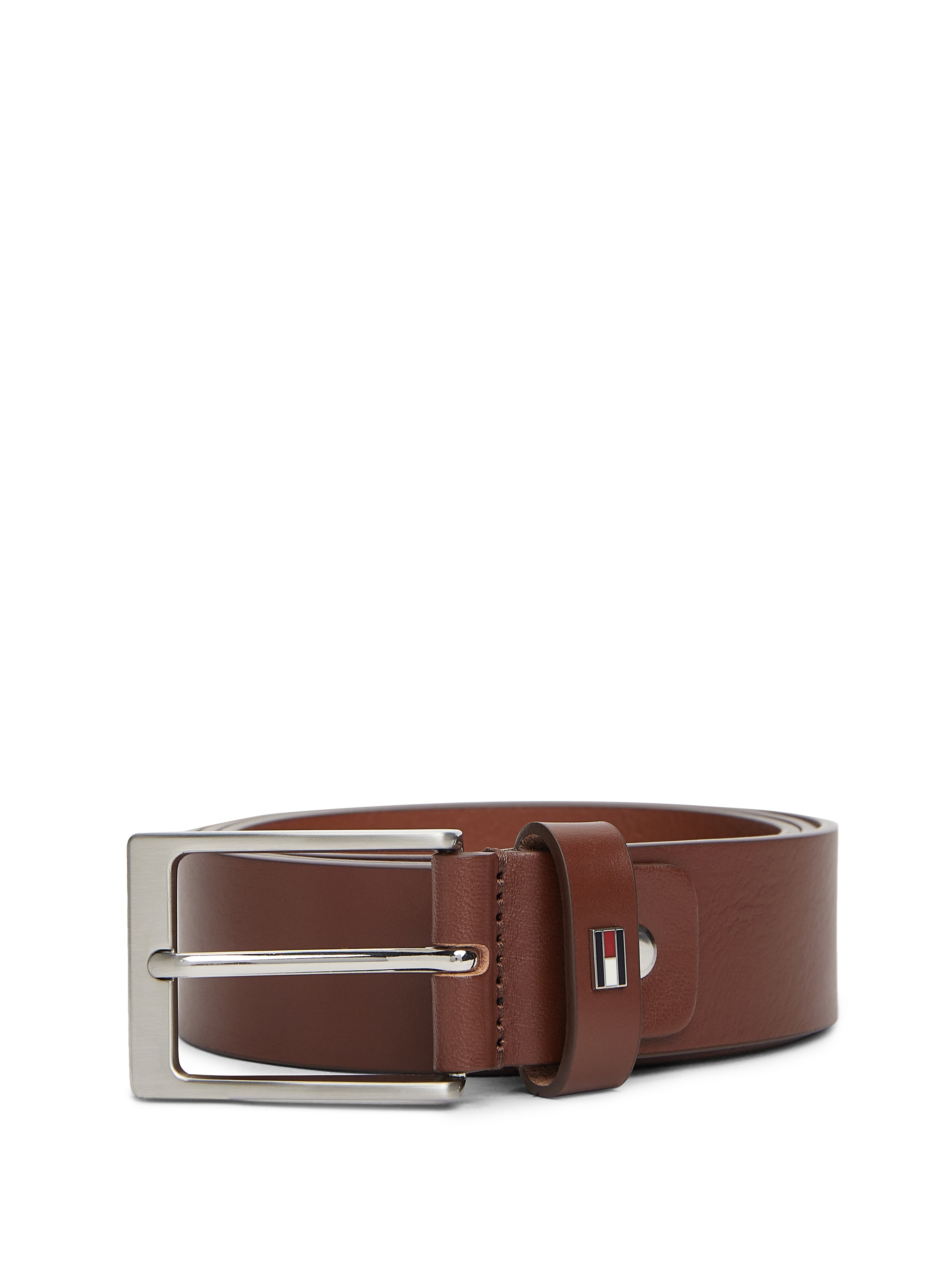 Tommy Hilfiger Ceinture en cuir »LAYTON 3.5 ADJ« avec pin's de label