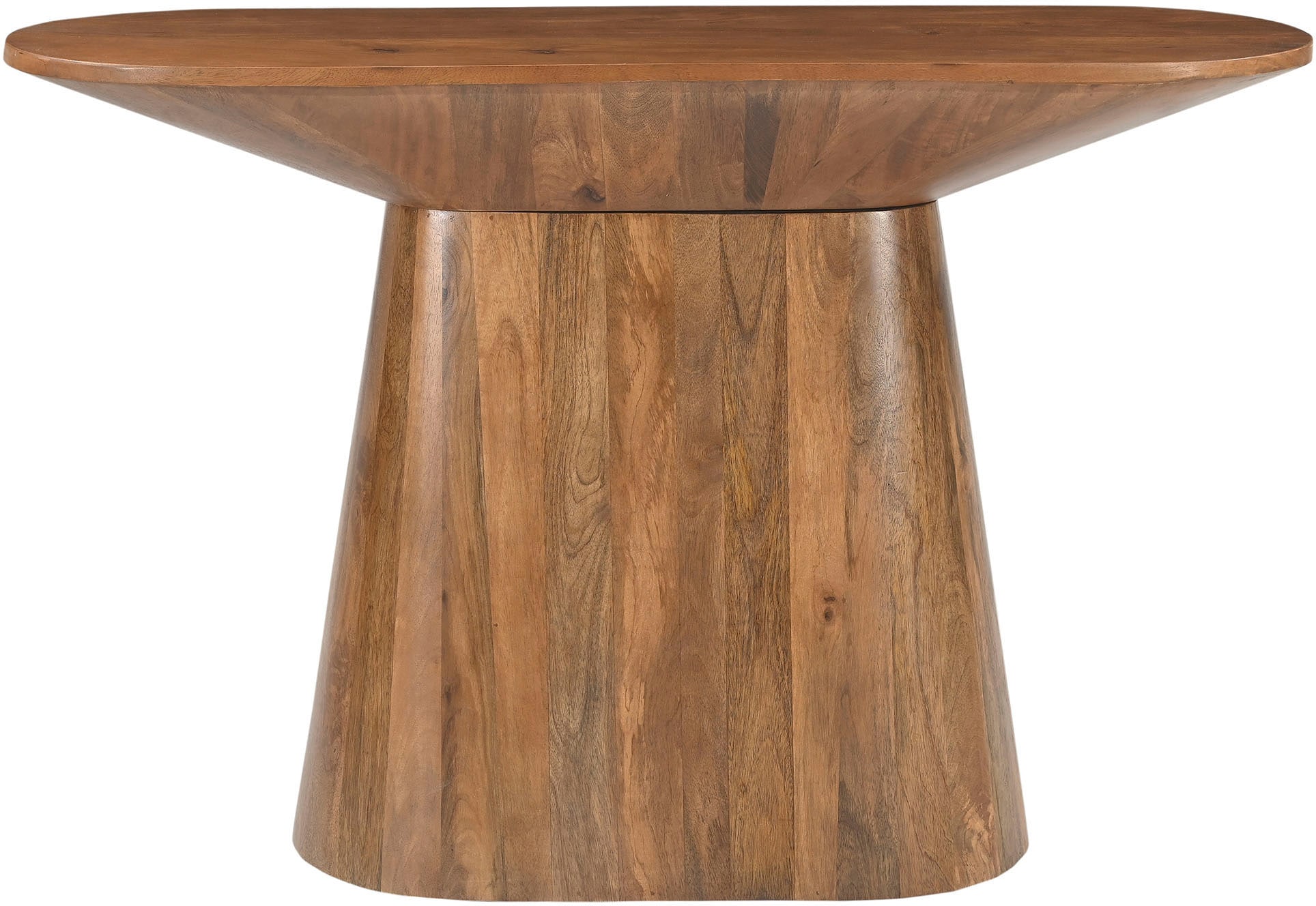 Image of SIT Konsolentisch "Montreal oval aus massivem Mangoholz mit Sockelfuss" Ovale 120-cm-Platte & ovaler Sockelfuss aus massivem Mangoholz