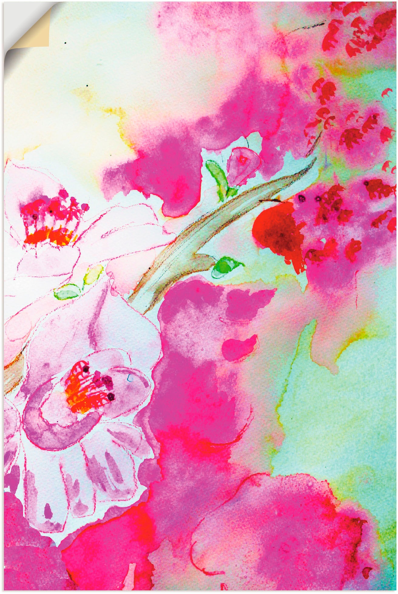 Image of Artland Wandbild »Apfelblüten«, Blumen, (1 St.), in vielen Grössen & Produktarten - Alubild / Outdoorbild für den Aussenbereich, Leinwandbild, Poster, Wandaufkleber / Wandtattoo auch für Badezimmer geeignet bei Ackermann Versand Schweiz