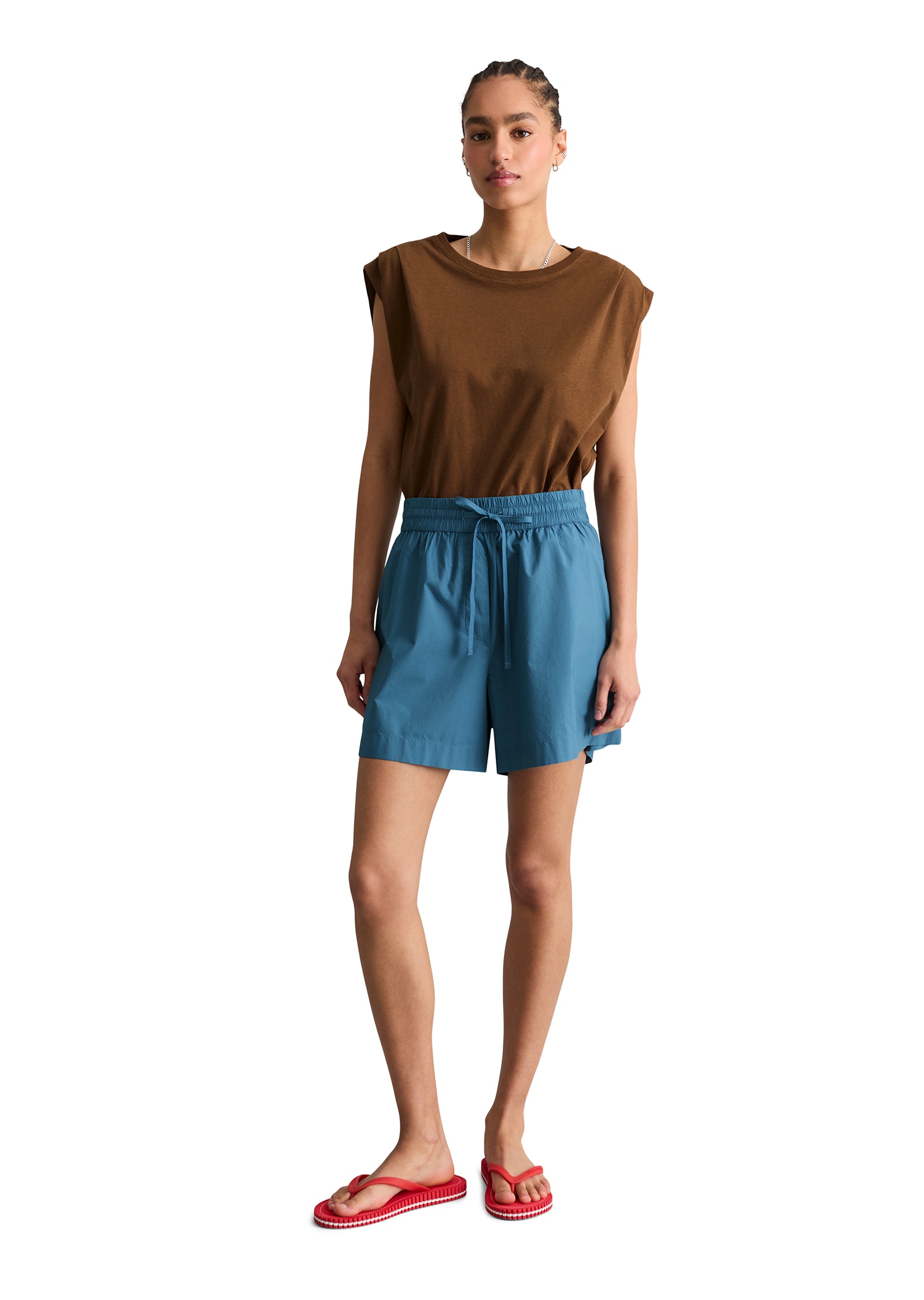 Marc O'Polo DENIM Short  relaxed aus Papertouch-Popeline