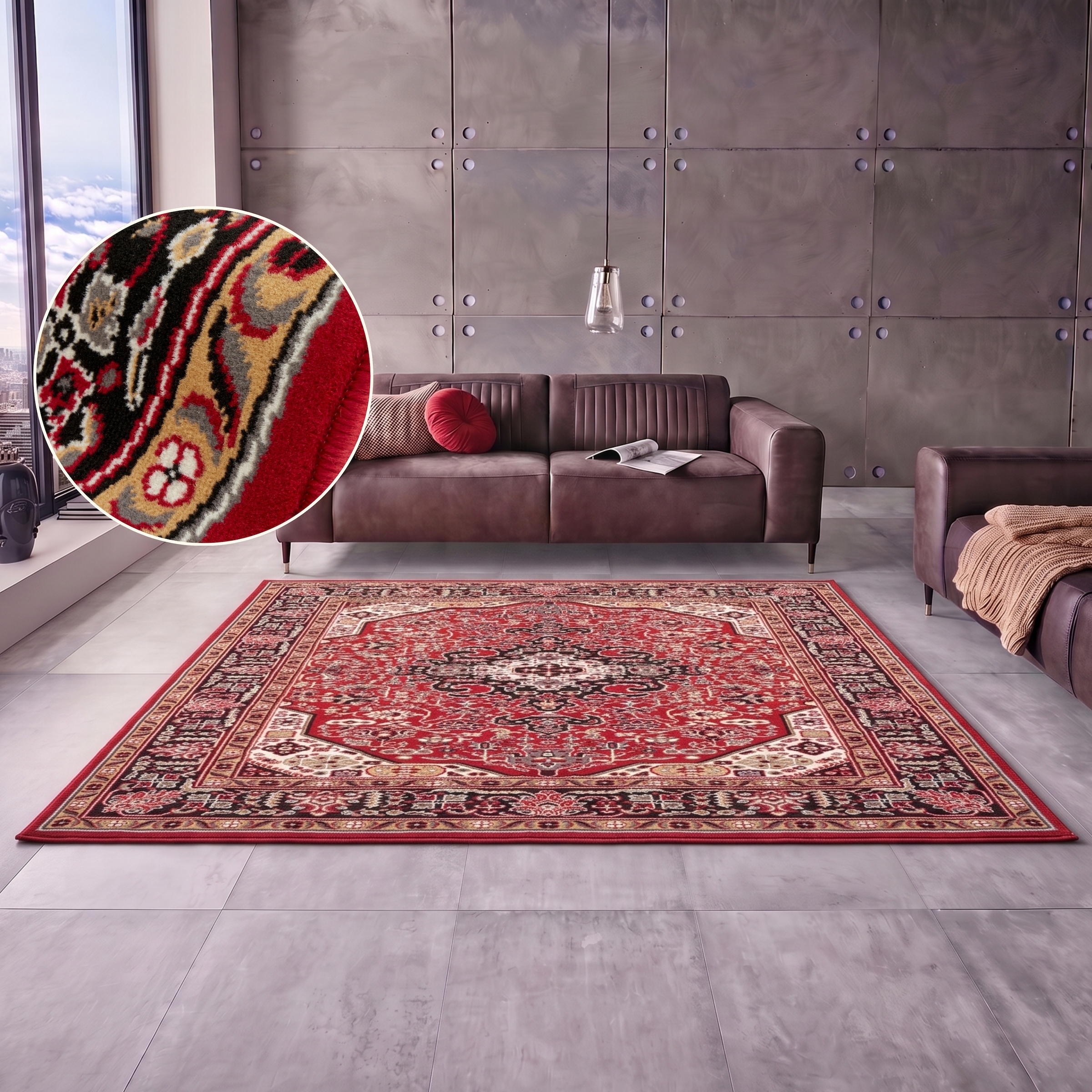 HANSE Home Teppich »Skazar Isfahan« rechteckig 9 mm Höhe Kurzflor, Orient, Läufer, Vintage, Esszimmer, Wohnzimmer, Flur
