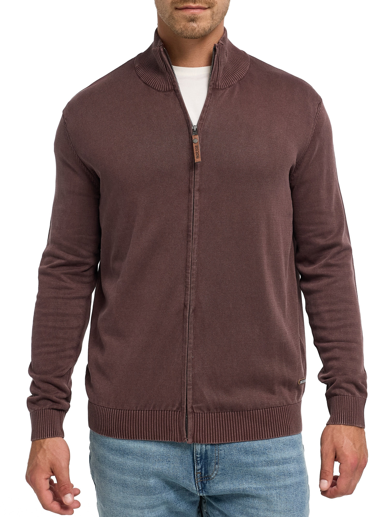 Indicode Veste en tricot »INArkmill cardigan« coton, coupe régulière