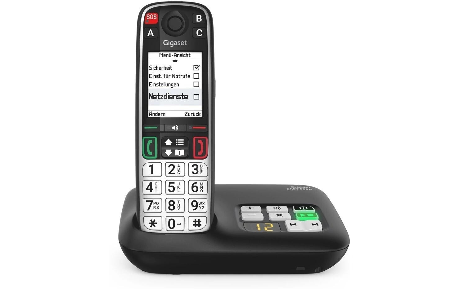 Gigaset Schnurloses DECT-Telefon »EASY 500A mit Anrufbeantworter« ( )