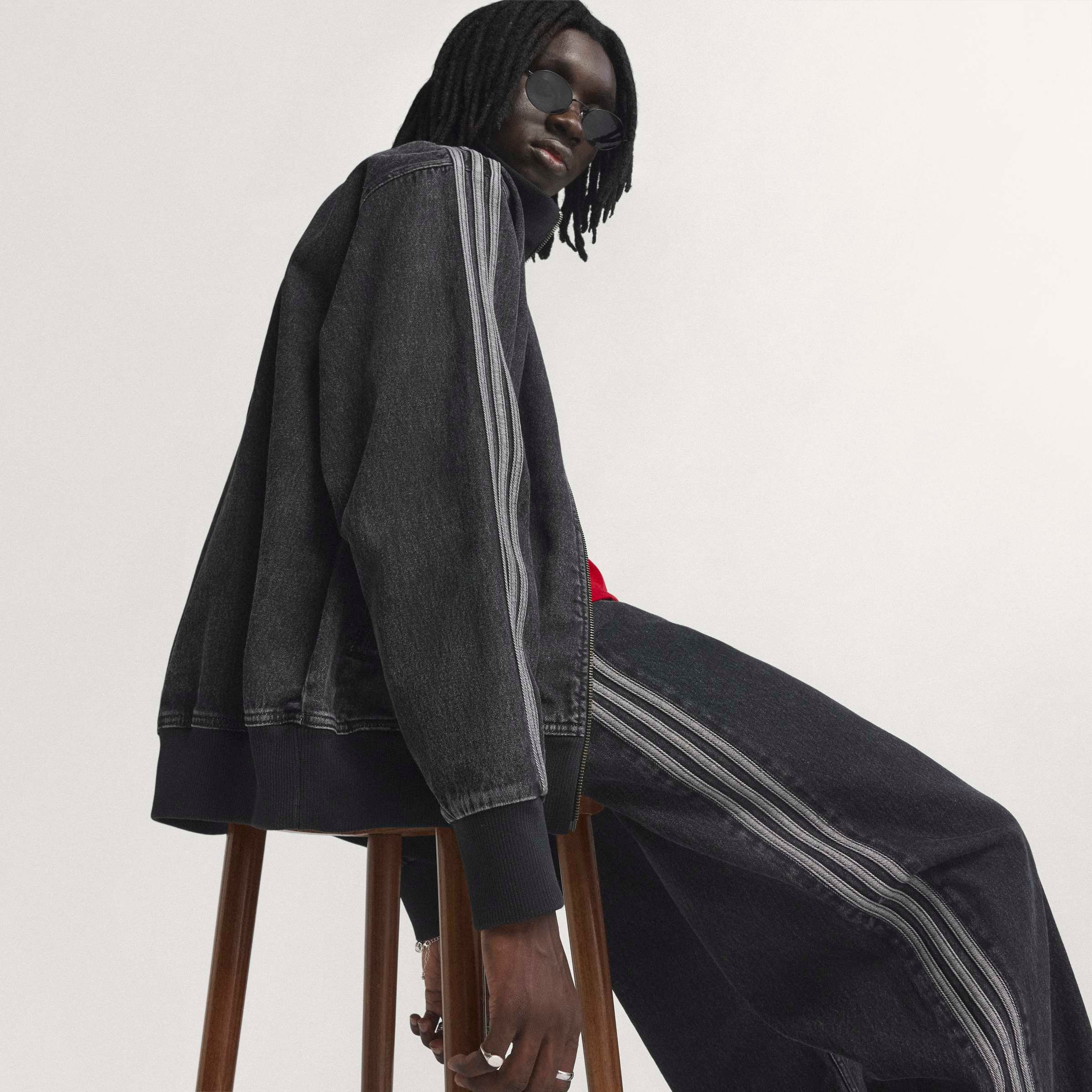 adidas Originals Jeansjacke »DENIM FB TT« mit Reissverschluss, aus Baumwolle