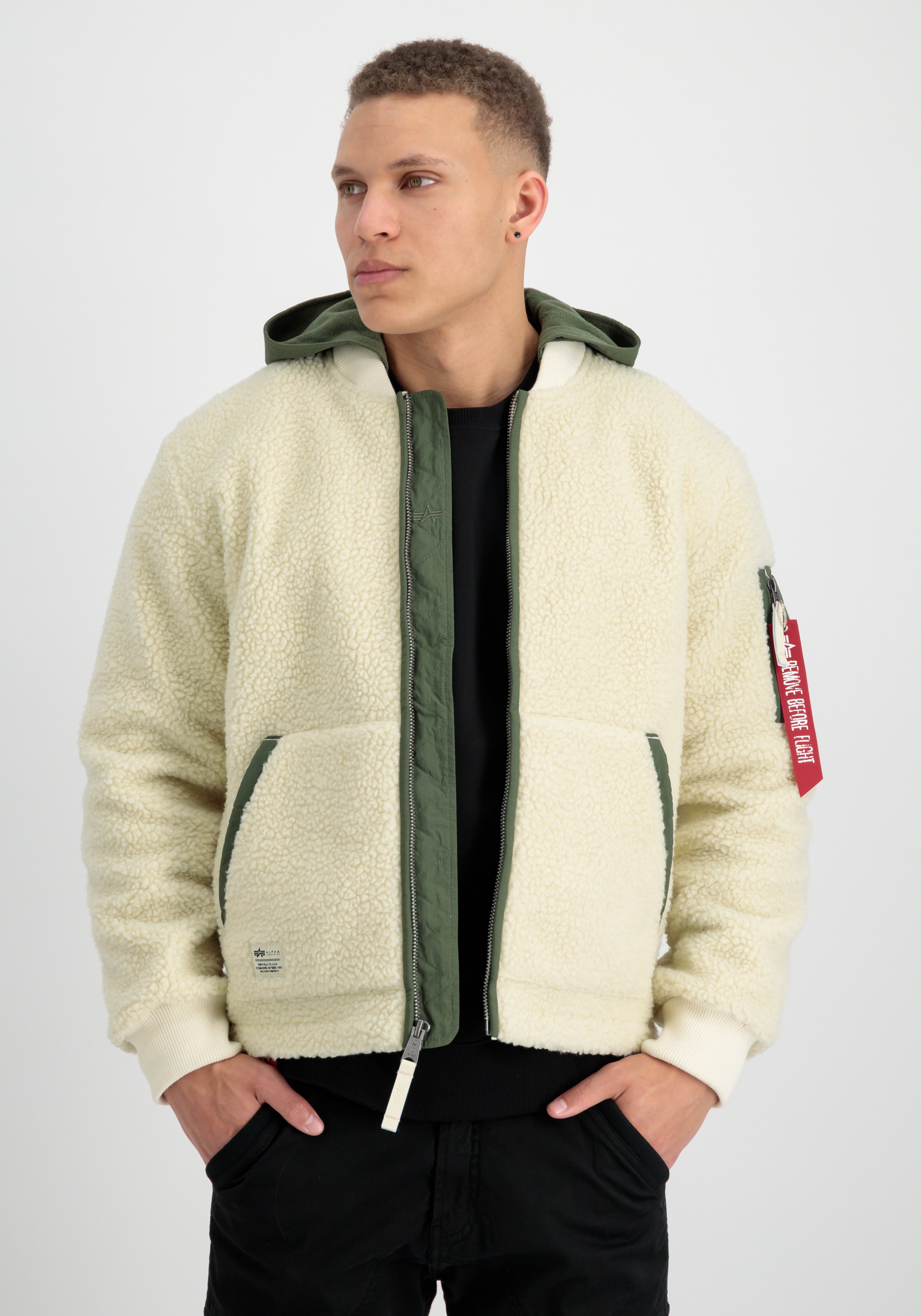 Alpha Industries Bomberjacke »Alpha Industries Men - Bomber Jackets Teddy Nylon ZH Jacket«