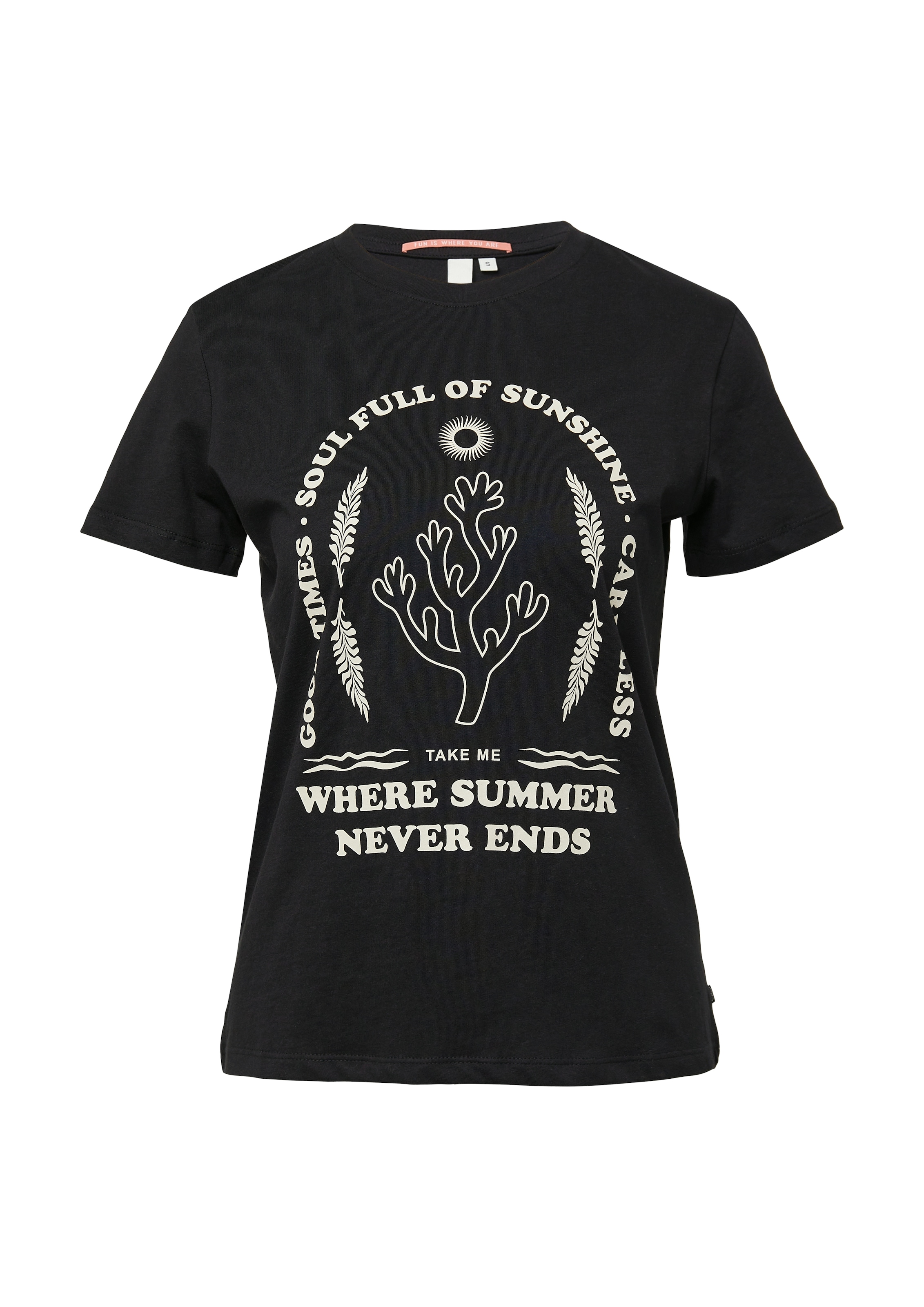 QS T-Shirt, mit Print