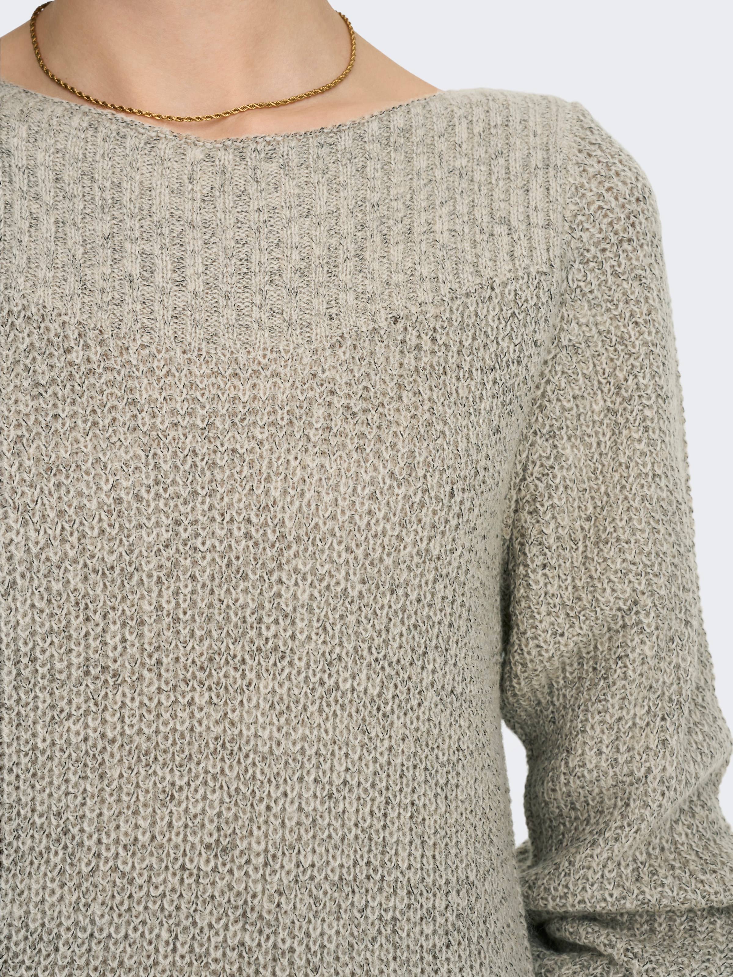 JDY Minikleid »JDYWHITNEY MEGAN L/S BOAT DRESS KNT NOOS« Sommerkleid