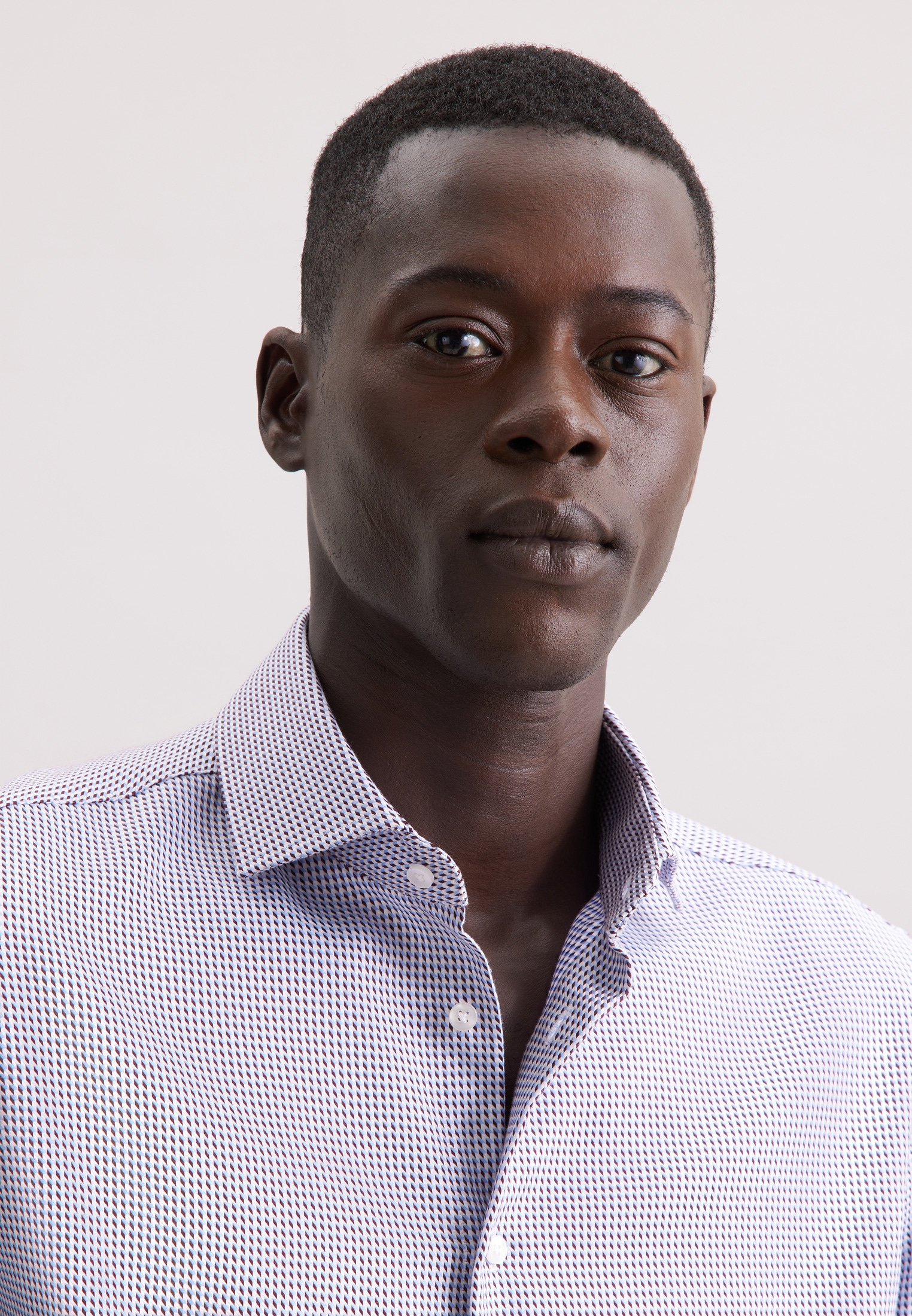 seidensticker Chemise d'affaires »Schwarze Rose« Slim 1/1 Kentkragen Pepita