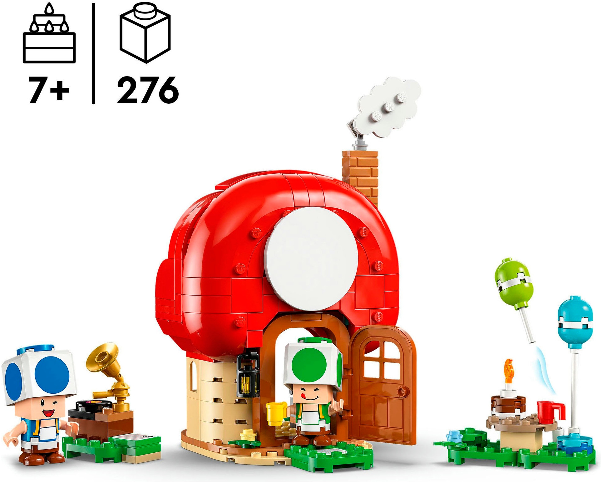 LEGO® Pions de construction »Party beim Toad-Haus (72041), LEGO Super Mario« Made in Europe