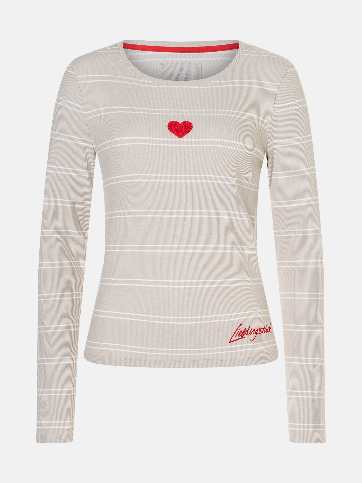 Lieblingsstück Langarmshirt »SinaL« mit Herzmotiv und Streifen