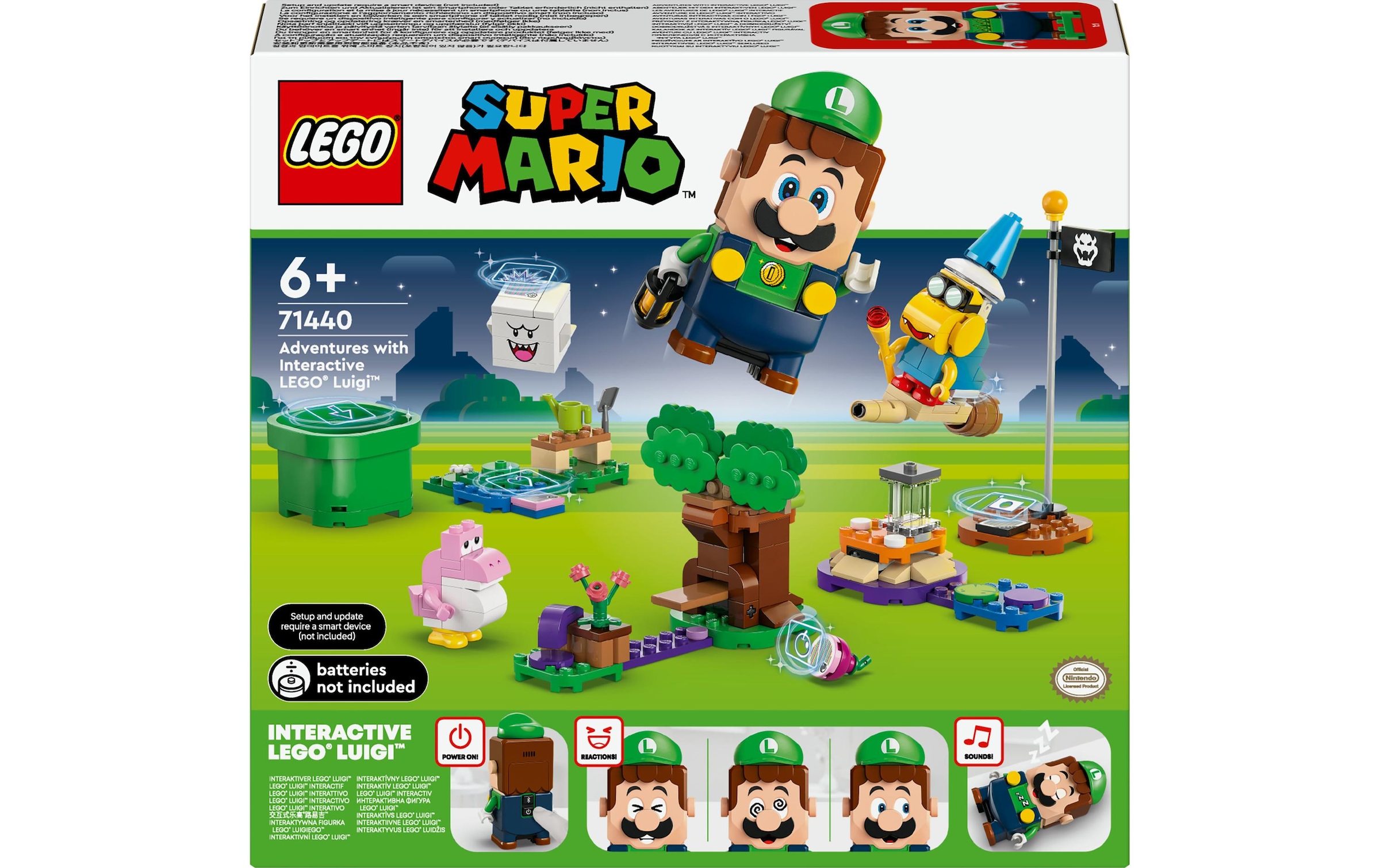 Konstruktionsspielsteine »Super Mario Abenteuer mit dem interaktiven Luigi 71440«,...