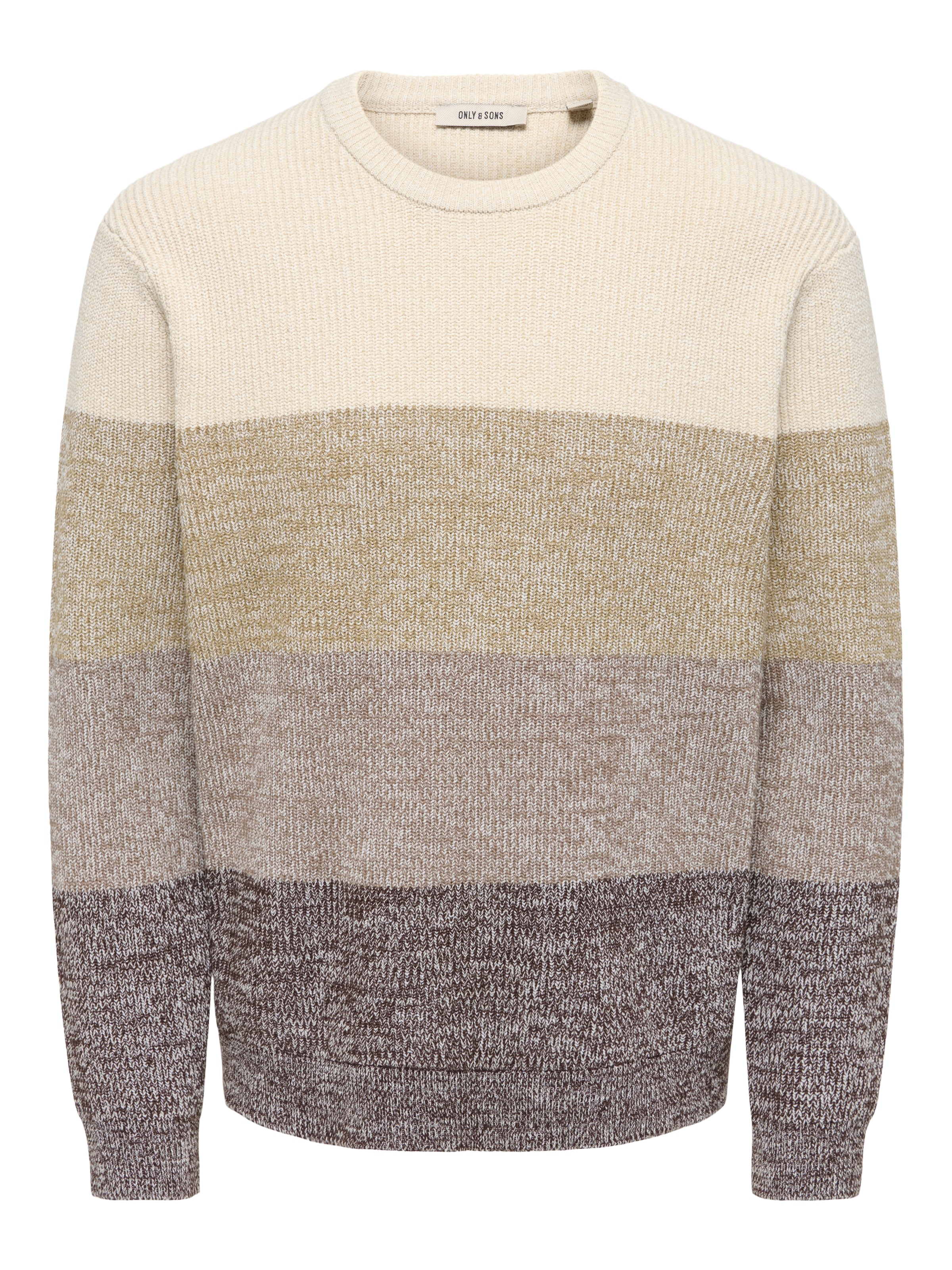 Image of ONLY & SONS Rundhalspullover "ONSLUCA REG CREW NECK KNIT" Baumwollmischung, regular fit