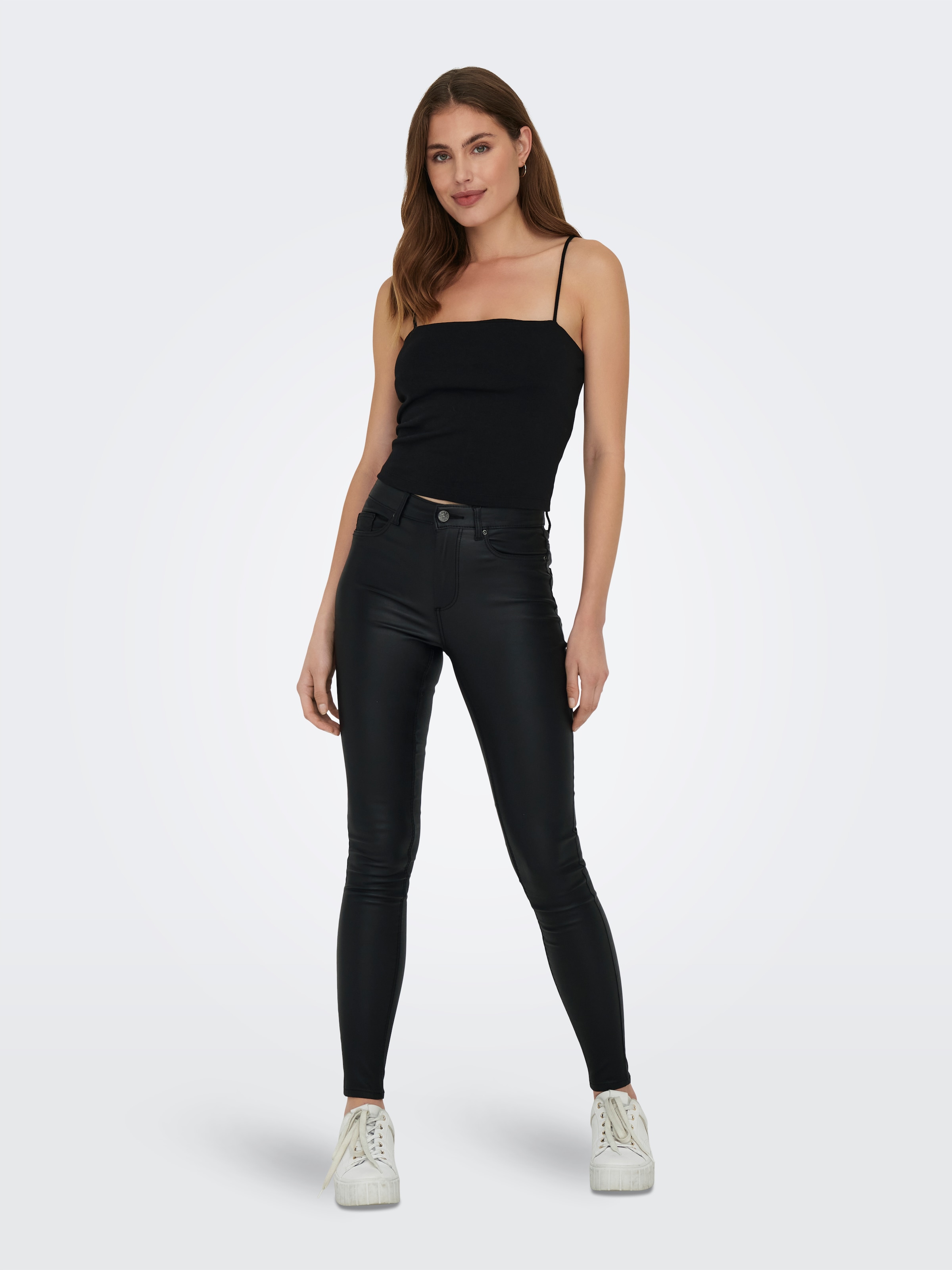 ONLY Lederimitathose »ONLALIDA HW SKINNY COATED PANT PNT«