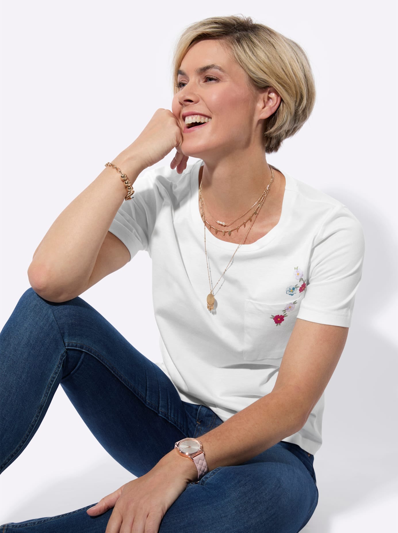 Classic Basics Shirt à col rond »Shirt« 1 pièces