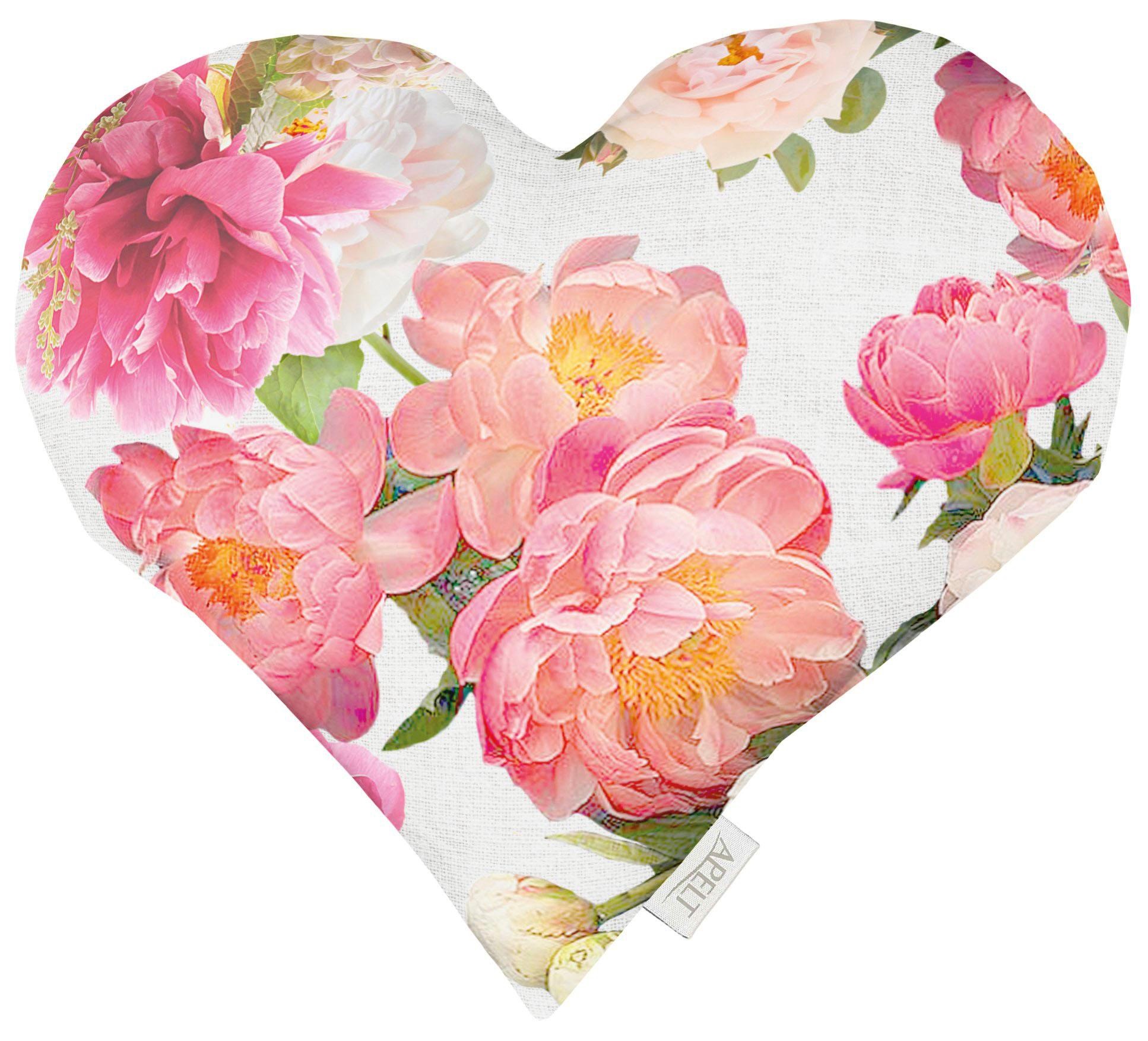 Image of APELT Dekokissen »9589«, (1 St.), Herzkissen, Rosenmotiv bei Ackermann Versand Schweiz